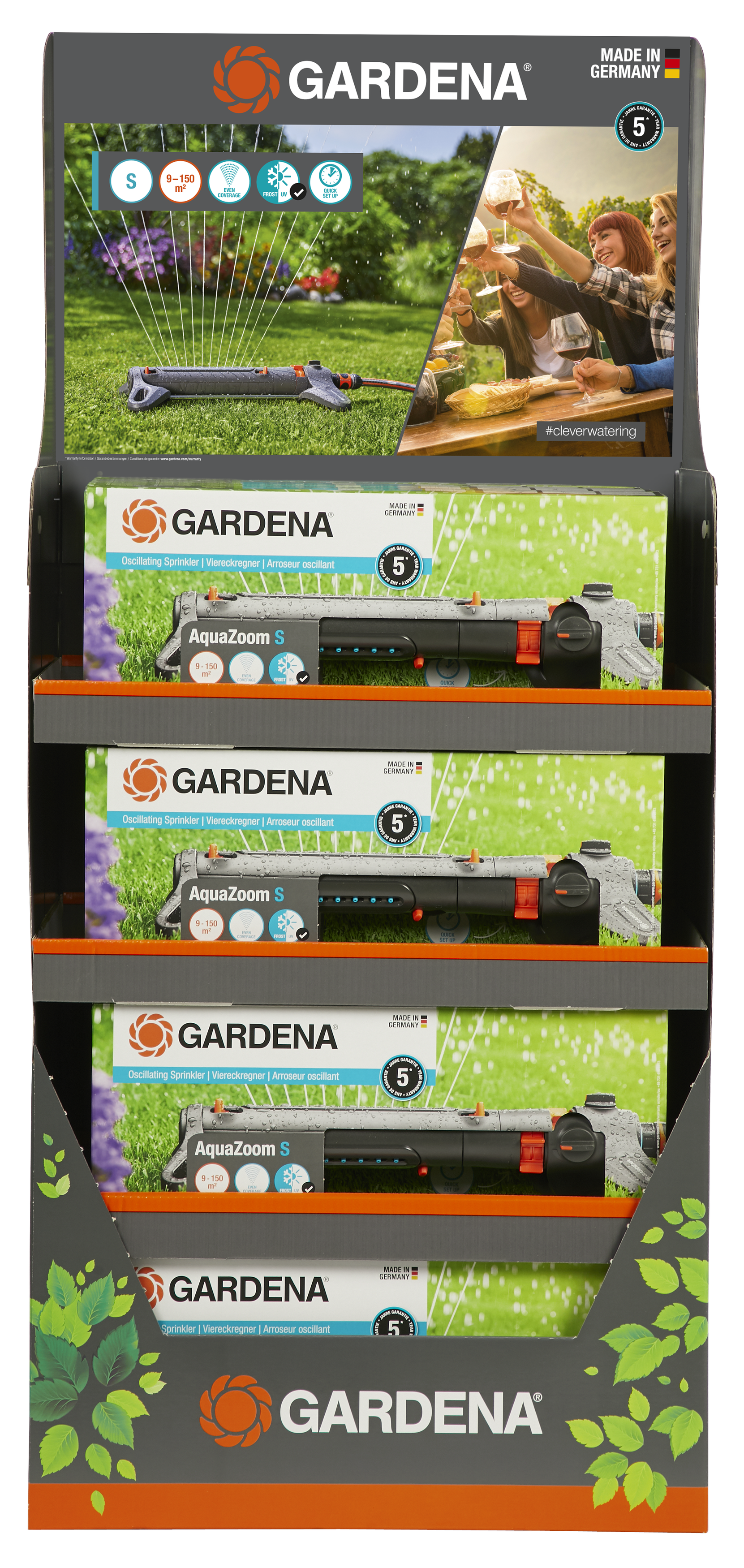 Oscillating Sprinkler AquaZoom S Display