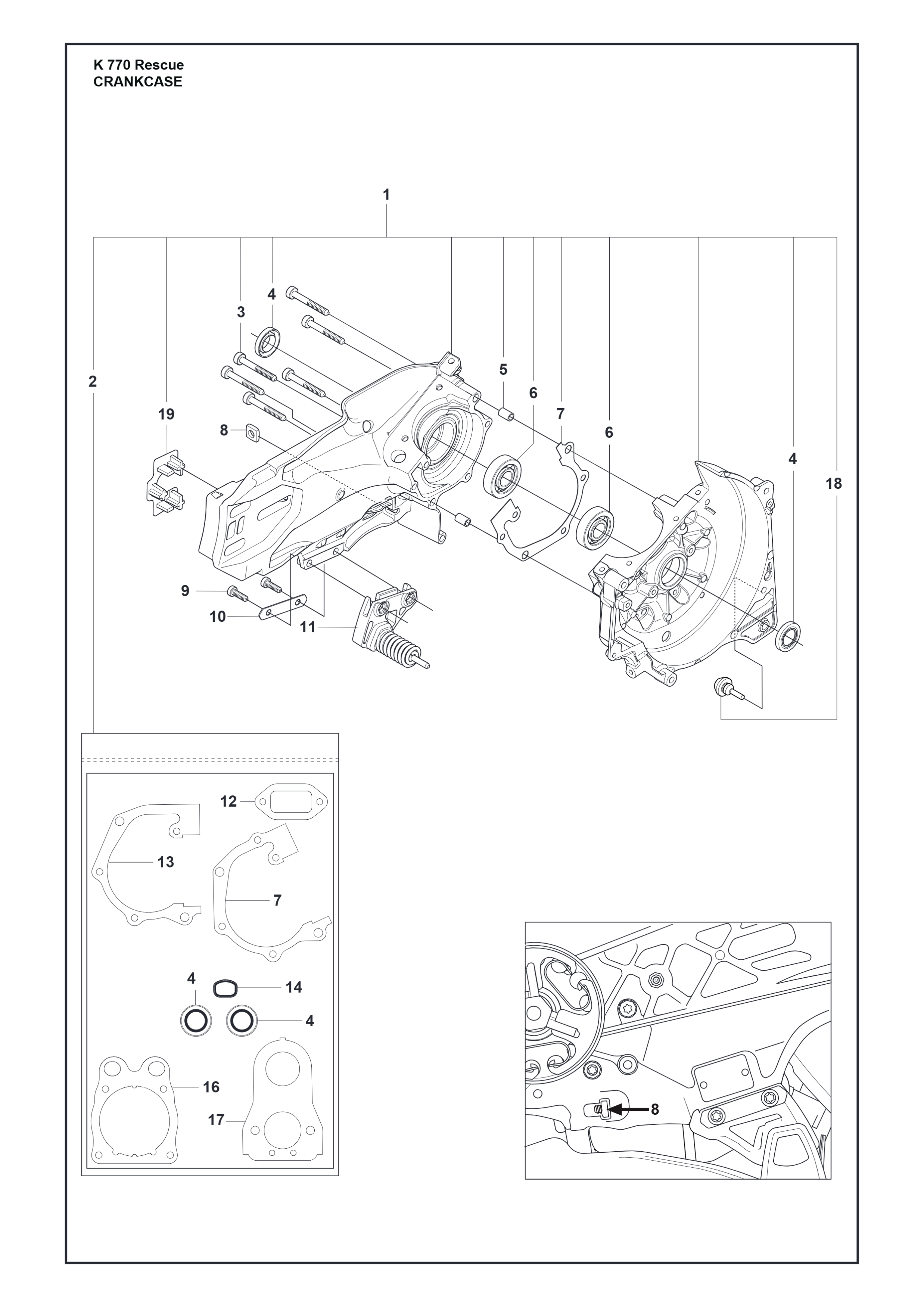 CRANKCASE diagram