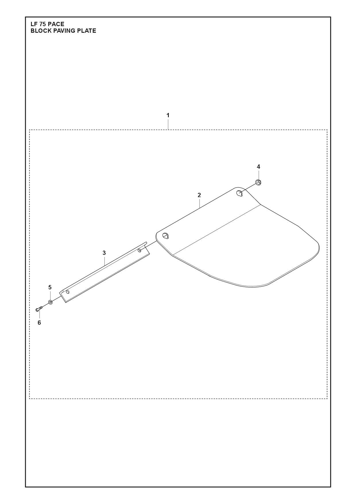 BLOCK PAVING PLATE KIT 420MM (16.5") diagram