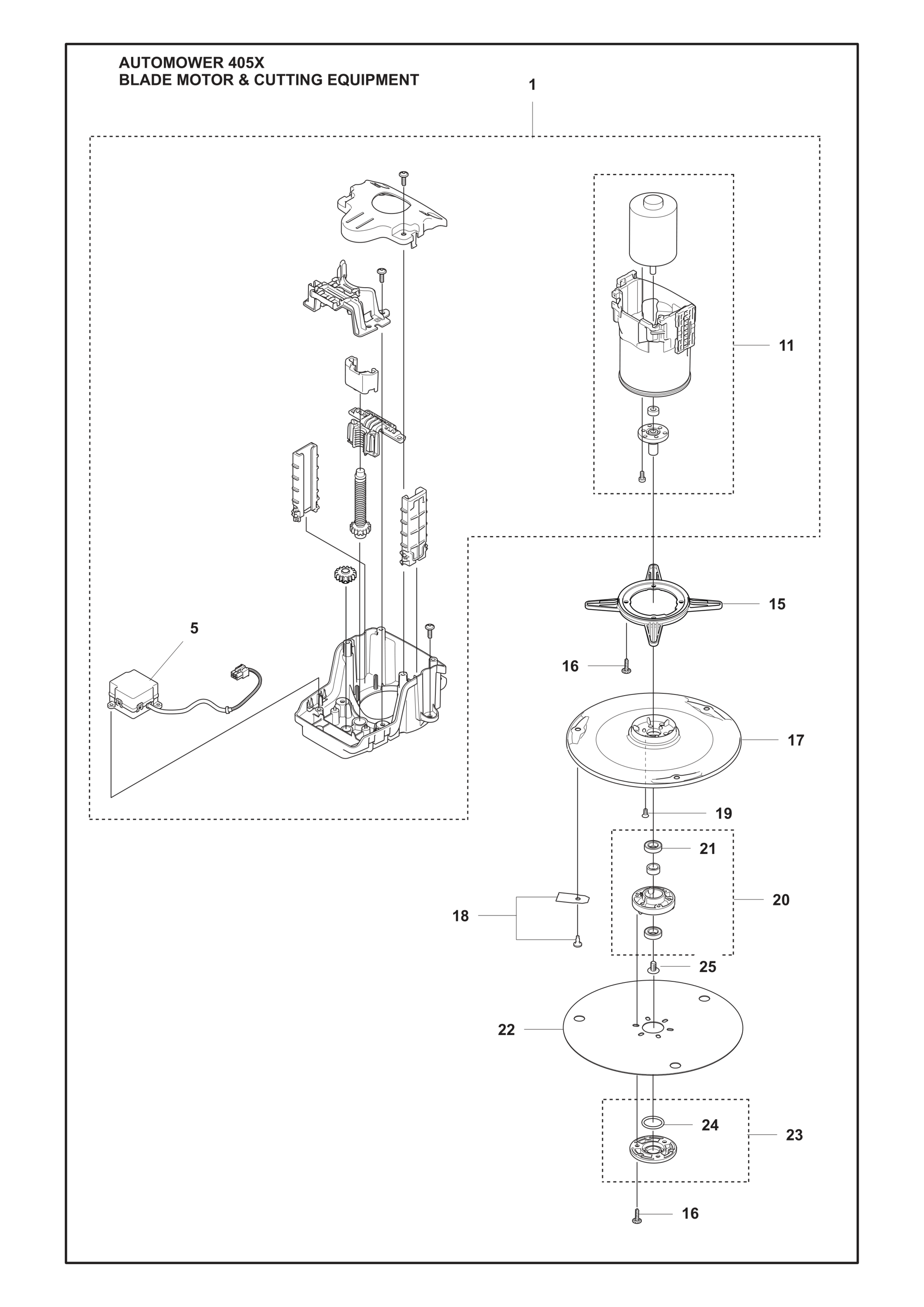 BLADE MOTOR AND CUTTING EQUIPMENT