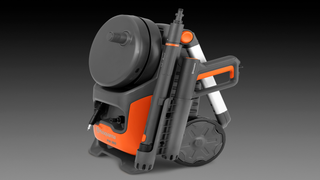 Pressure washer dual gun and lance storage