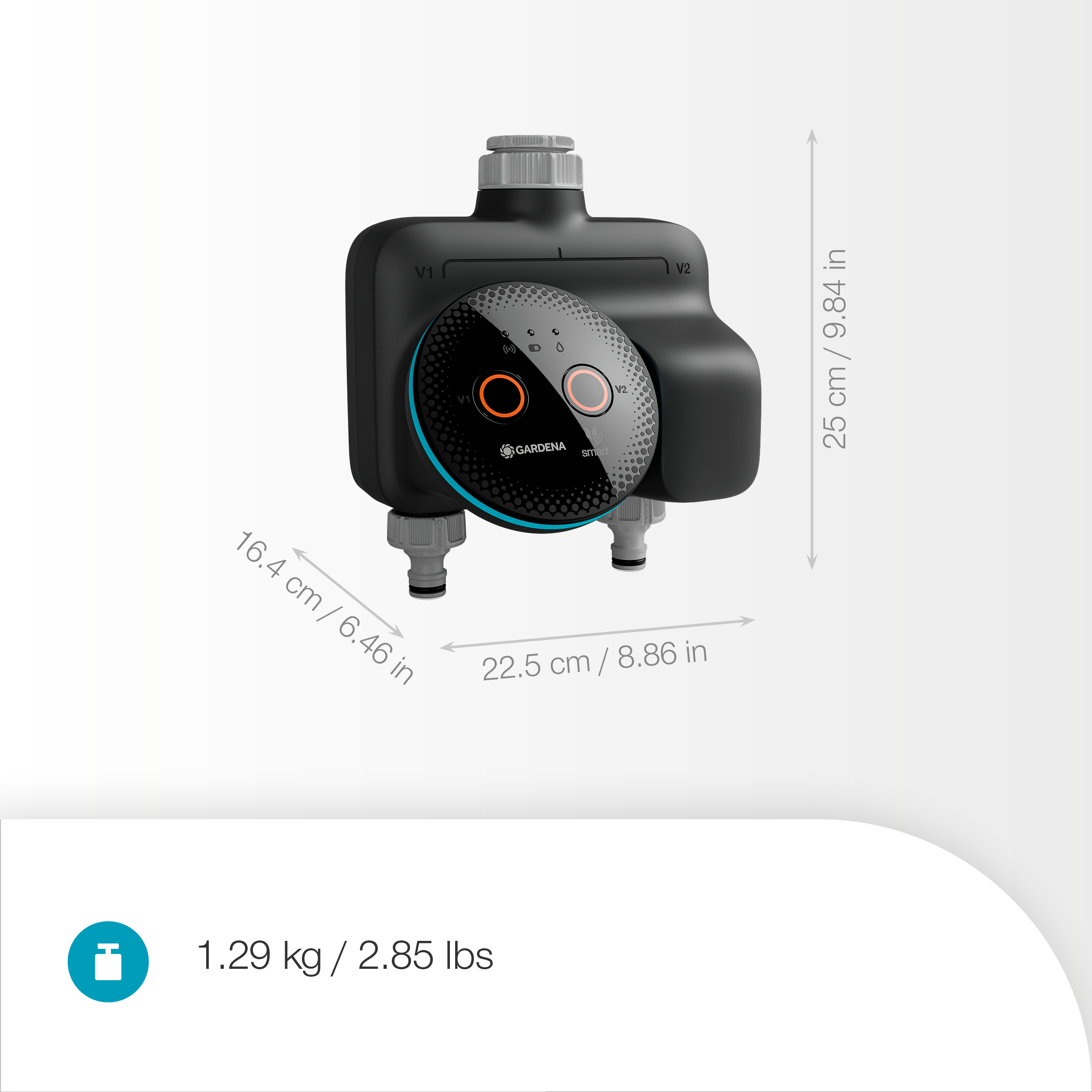 smart Dual Water Control Set, Bew&auml;sserungssteuerung; smart