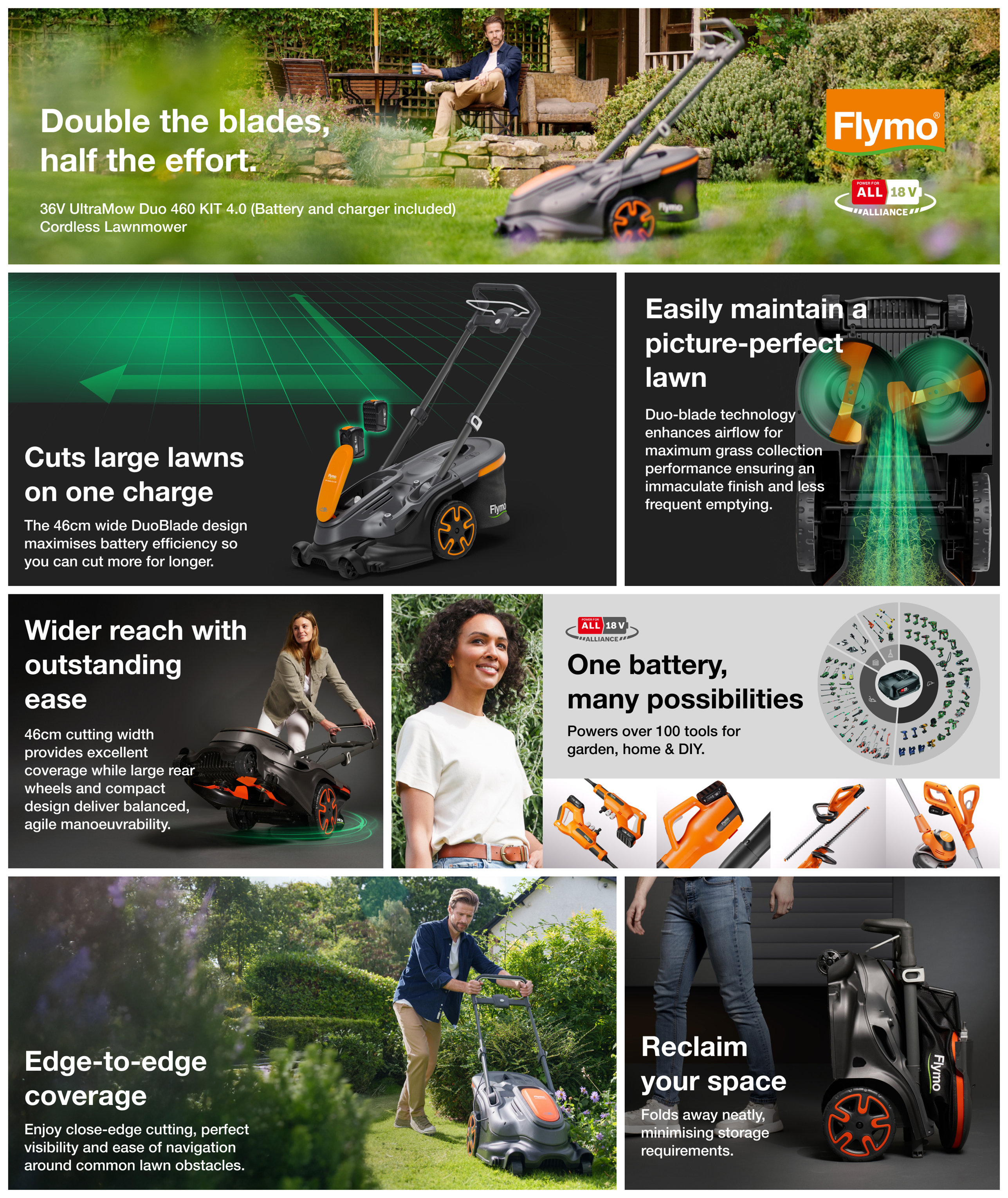 36V UltraMow Duo 460 KIT 4.0