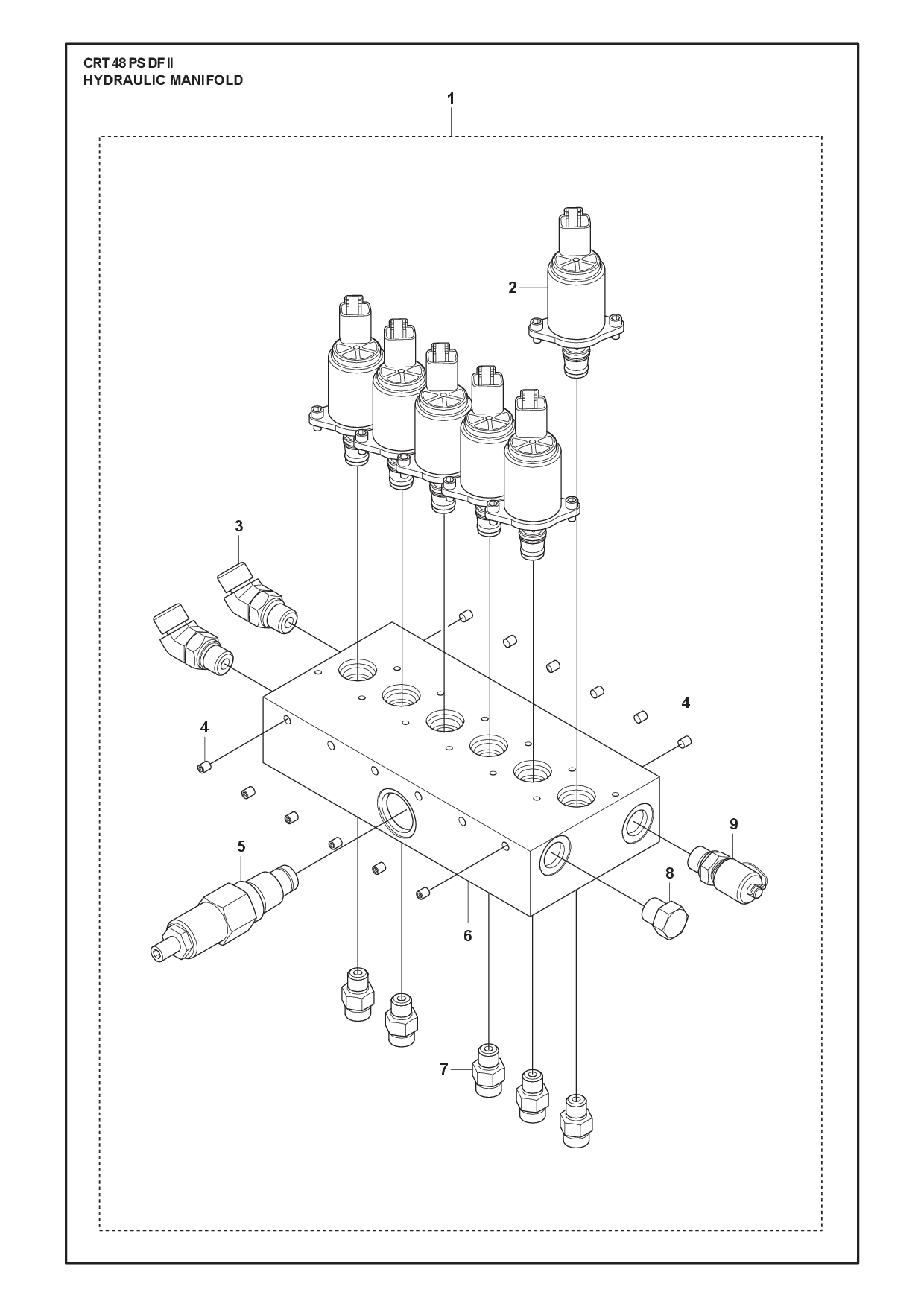 HYDRAULIC MANIFOLD diagram