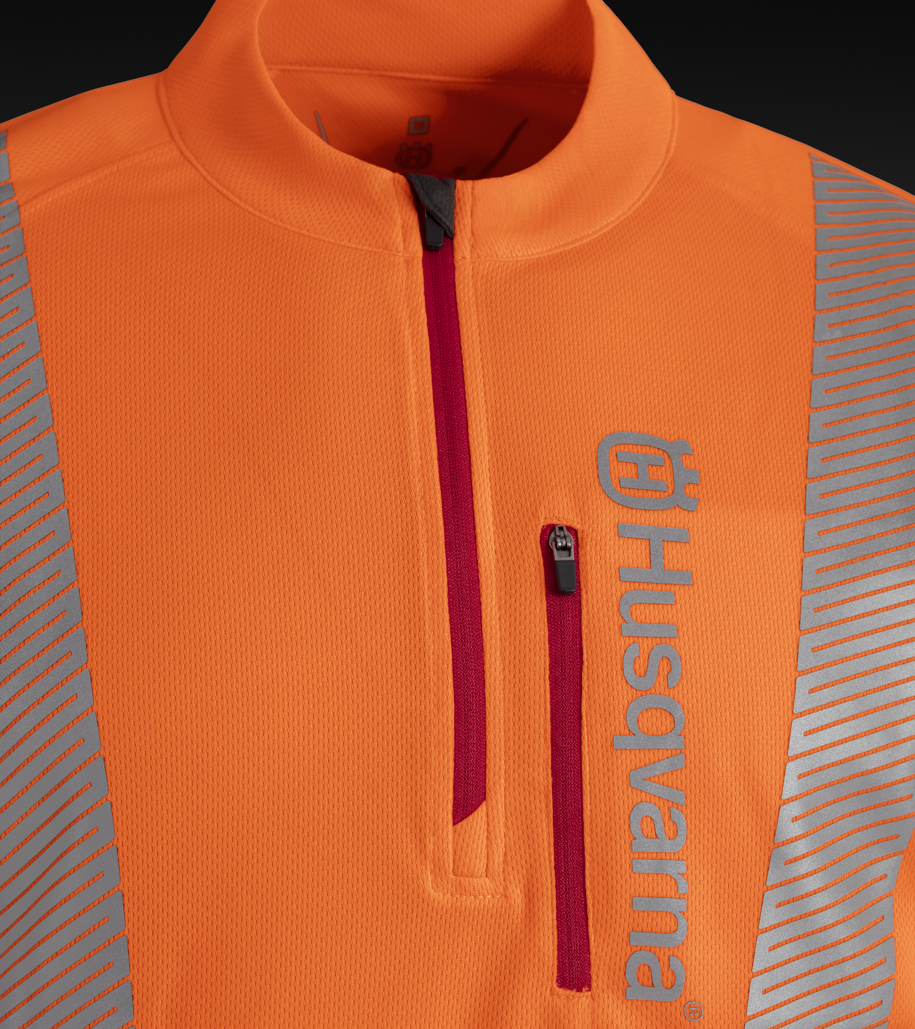 Korte ritssluiting aan de voorkant