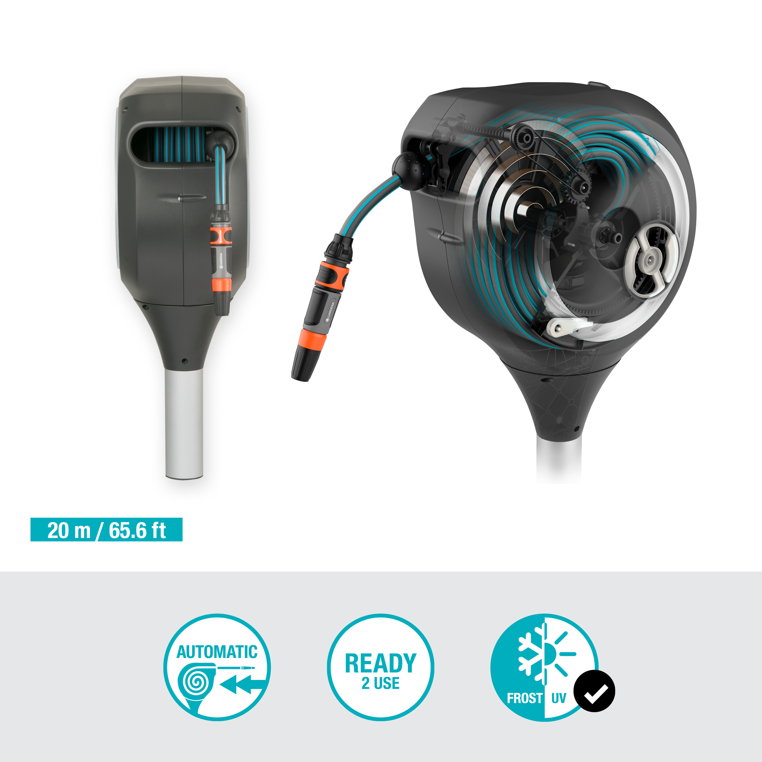 Садова котушка для шланга RollUp M