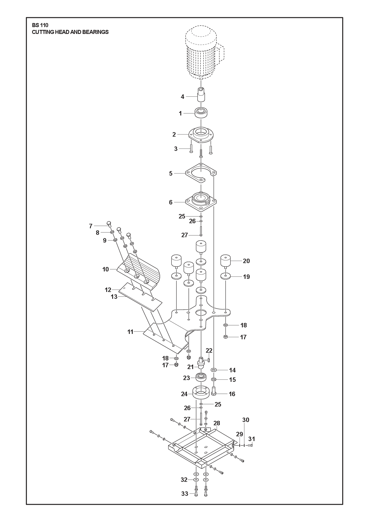 CUTTING HEAD diagram