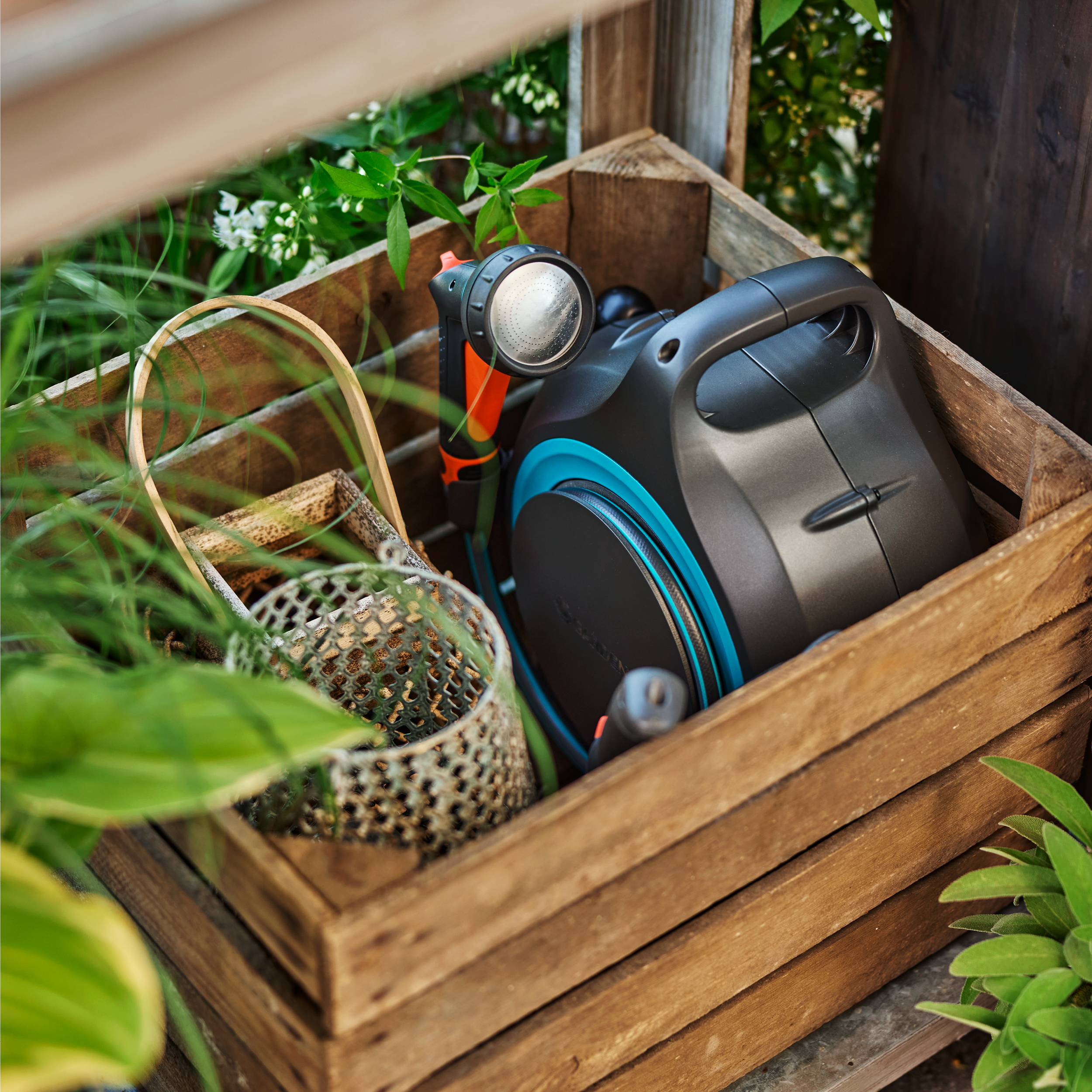 D&eacute;vidoir portable MoveMatic, Stockage de tuyau