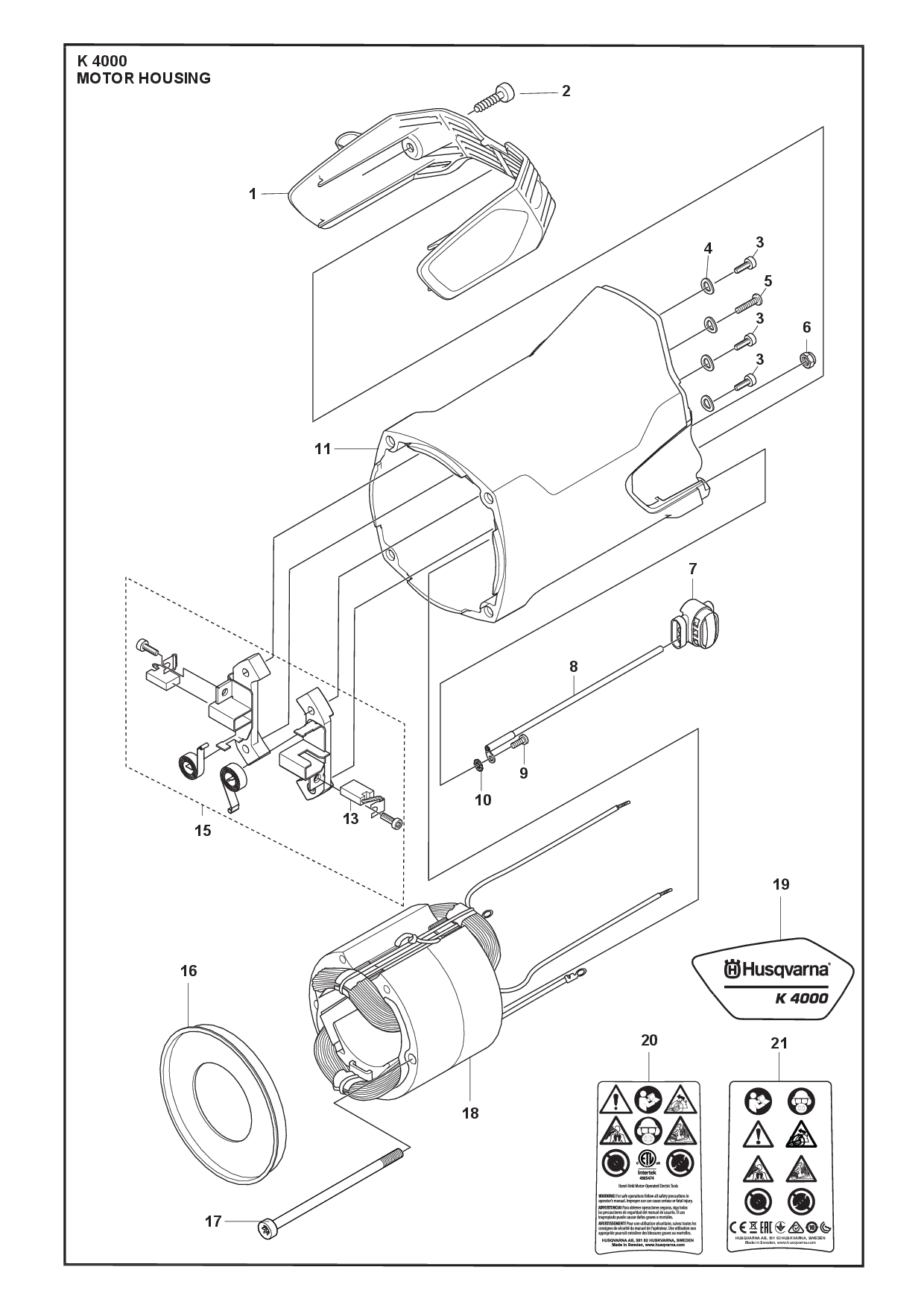 MOTOR HOUSING diagram