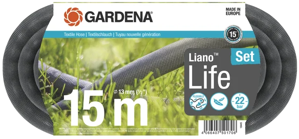 Flexibele Tuinslang Liano™ Life 15 m Set