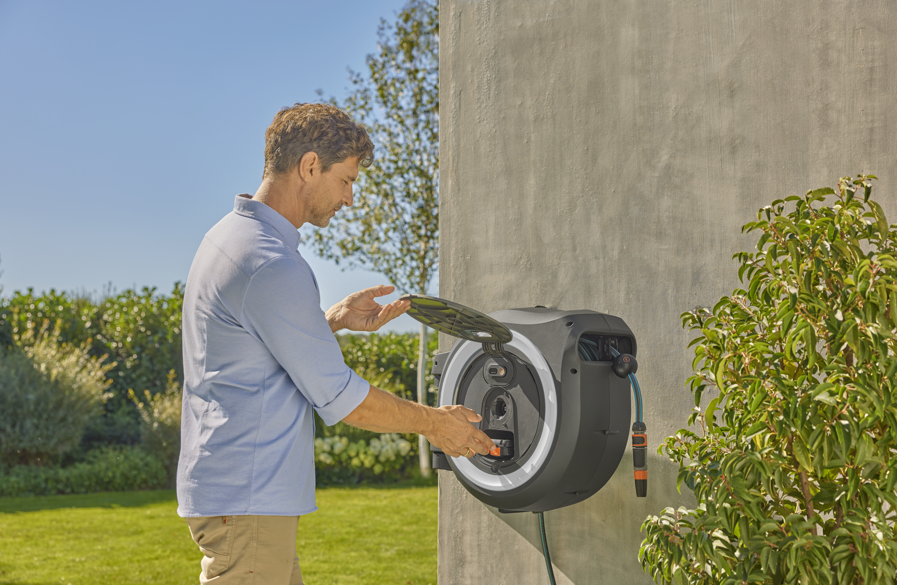 N&aacute;stenn&yacute; box na hadicu PowerRoll XL Solo, biely