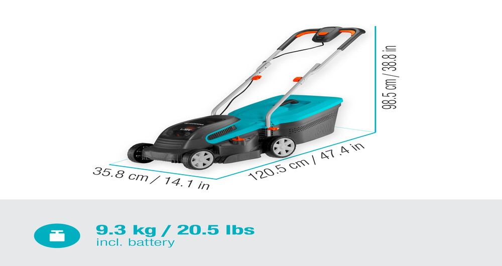 Battery Lawnmower PowerMax 32/36V P4A Ready-To-Use Set