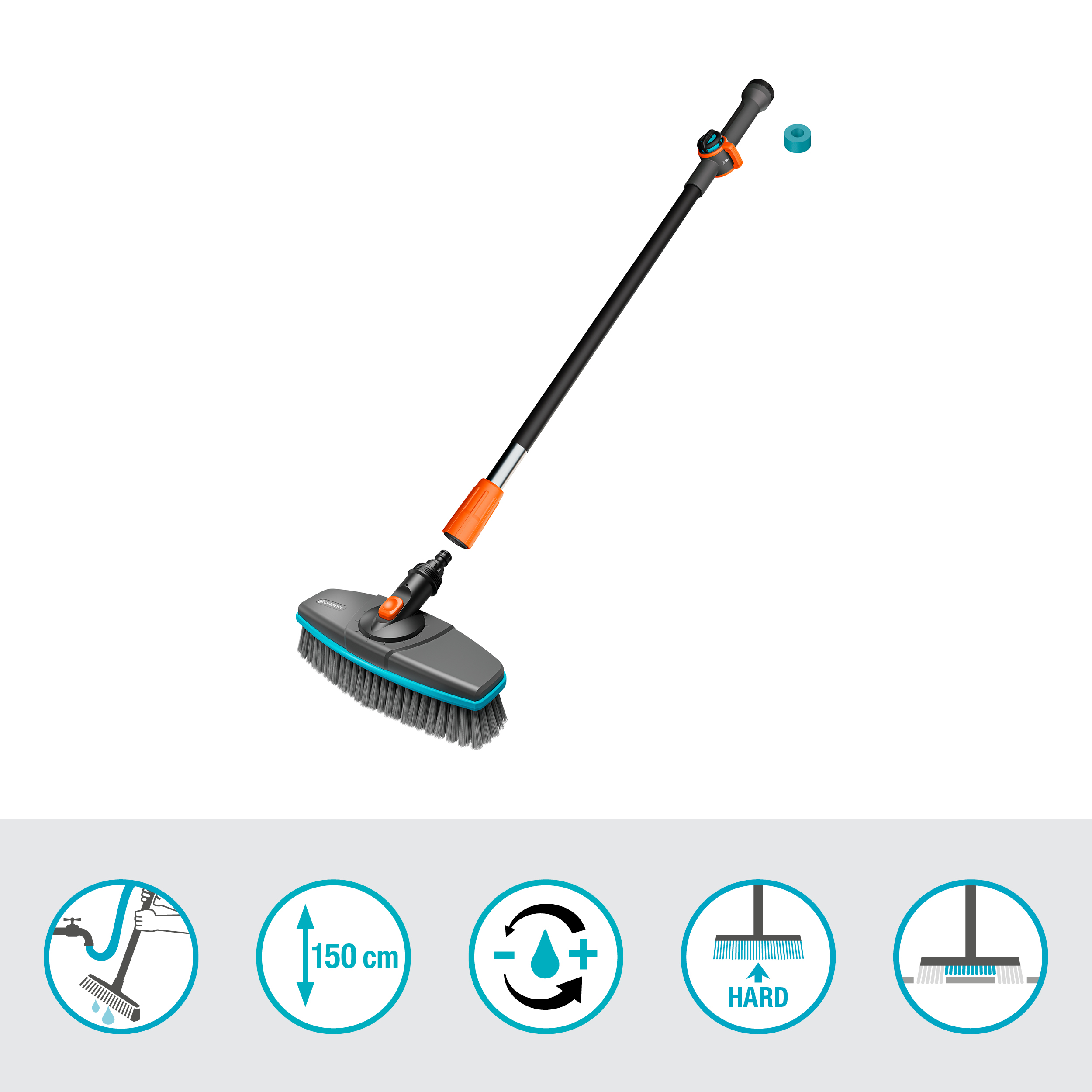 Set con manico per pulizia hard Cleansystem, kit di lavaggio