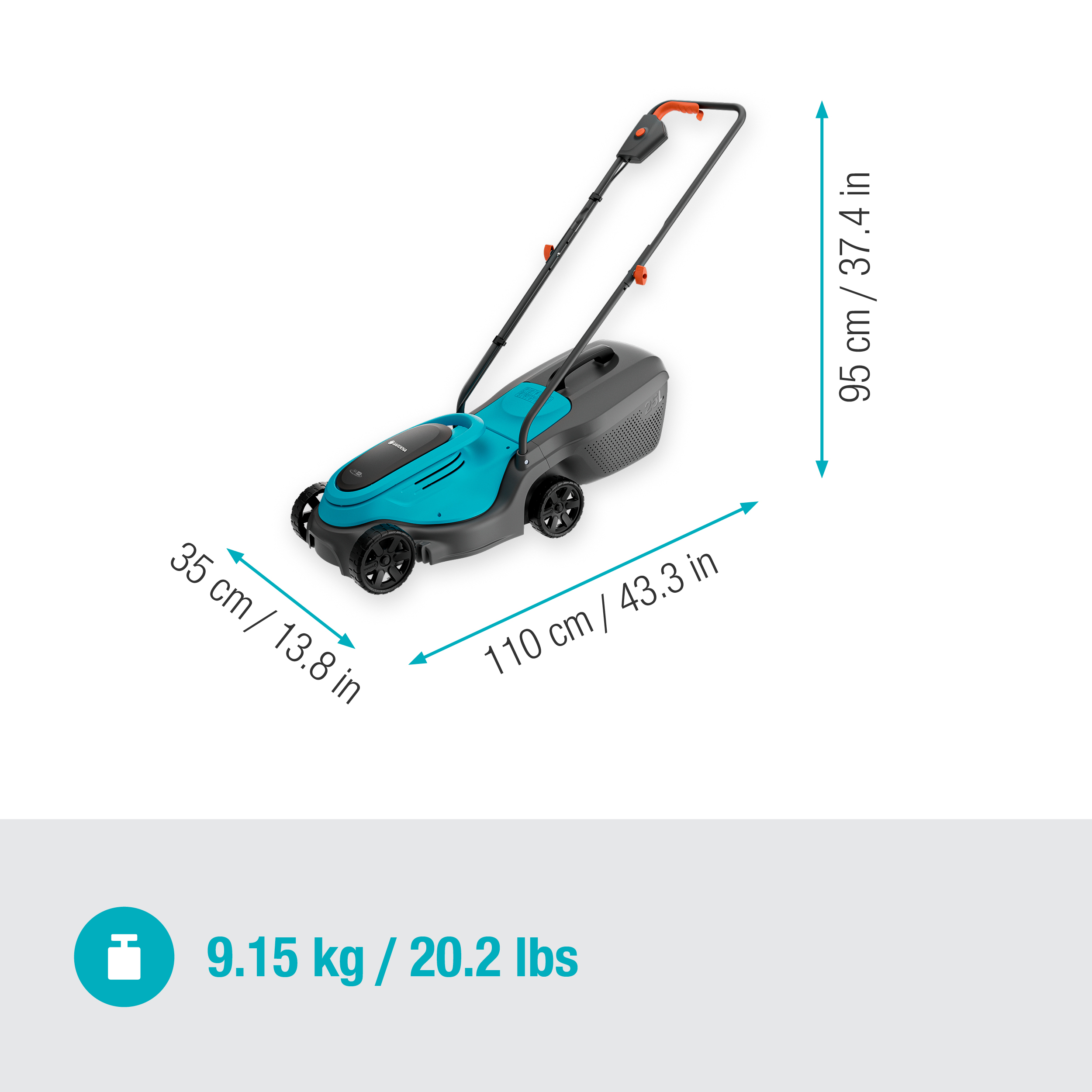EasyMax 30/18V Solo, High Performance Lawnmower