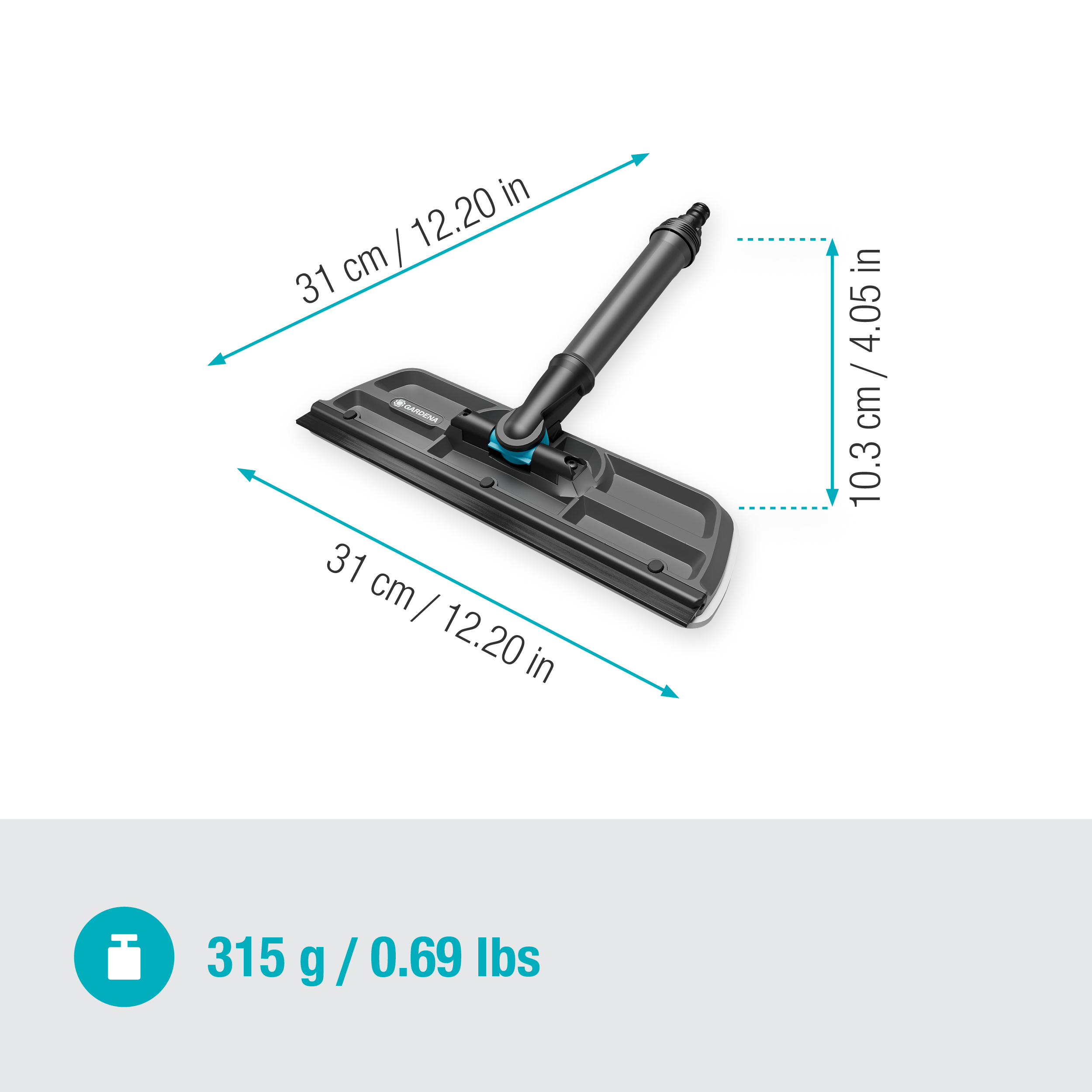 "Cleansystem" langų valytuvas, skirtas valyti lauko langus