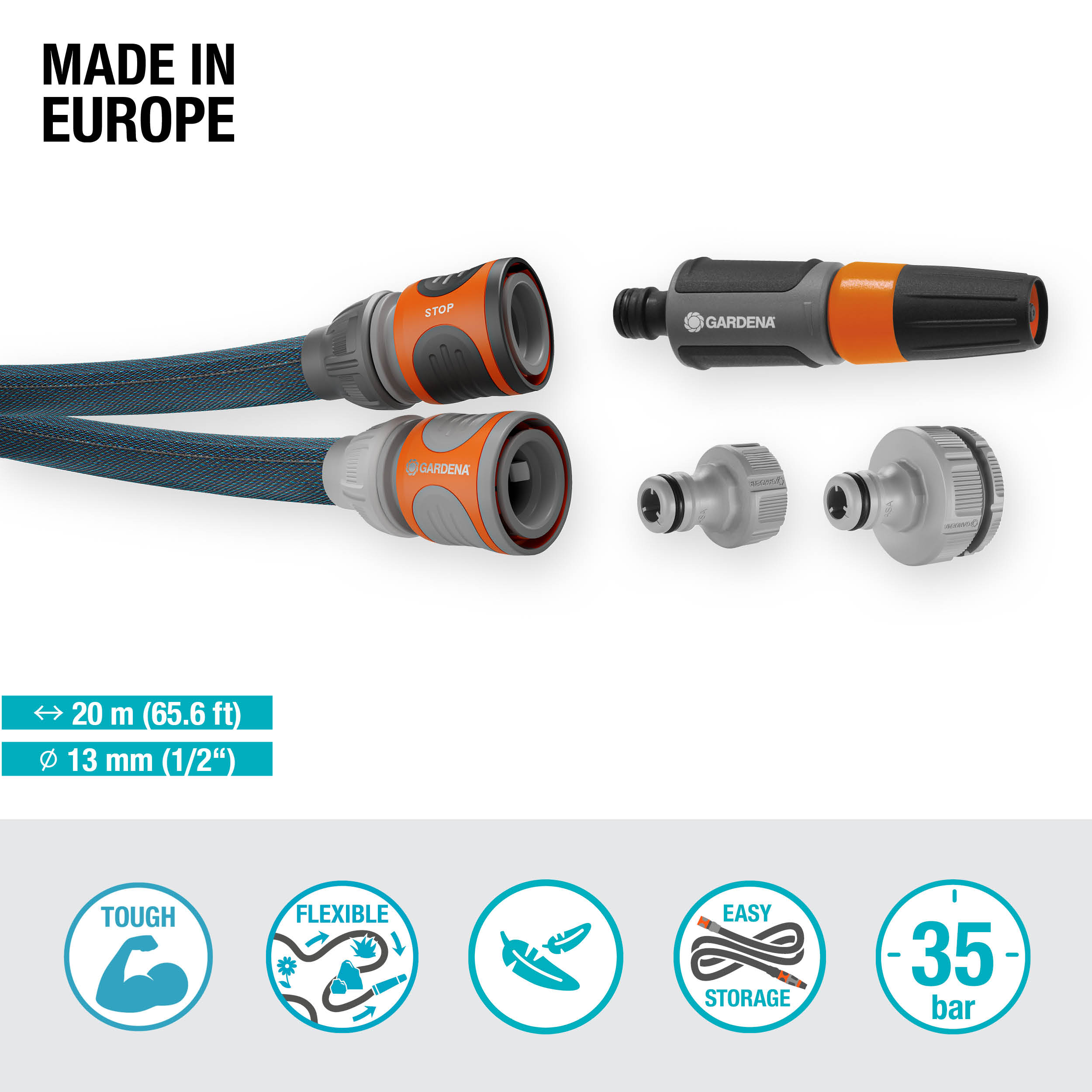 Flexibele Tuinslang Liano&trade; Xtreme 20 m Set