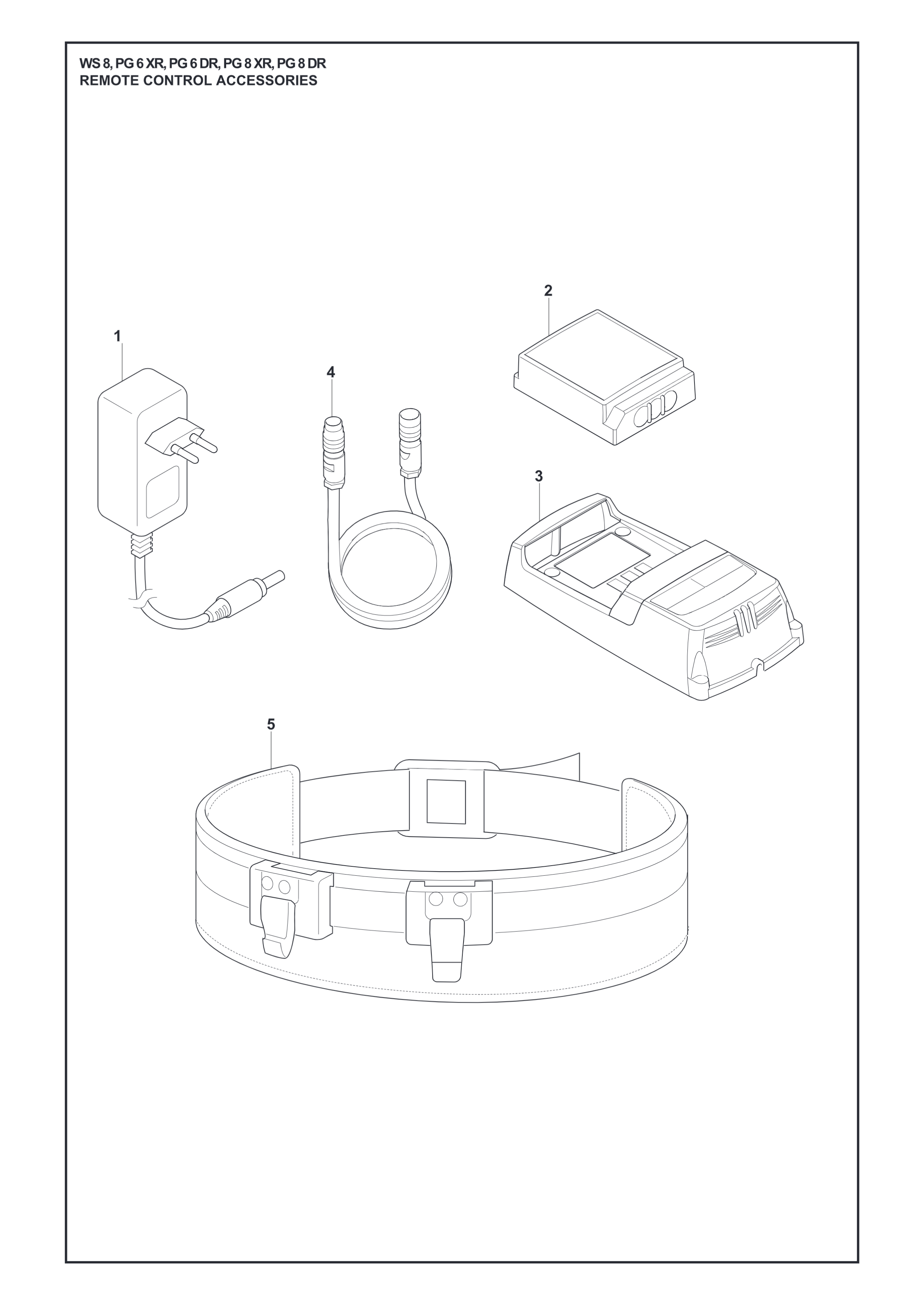 REMOTE CONTROL ACCESSORIES diagram