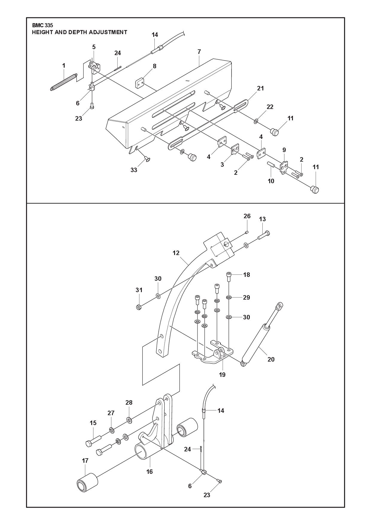 HEIGHT ADJUSTMENT diagram