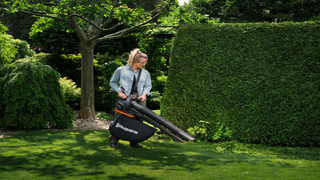 Blowing on grass Aspire Blower/vacuum BVX