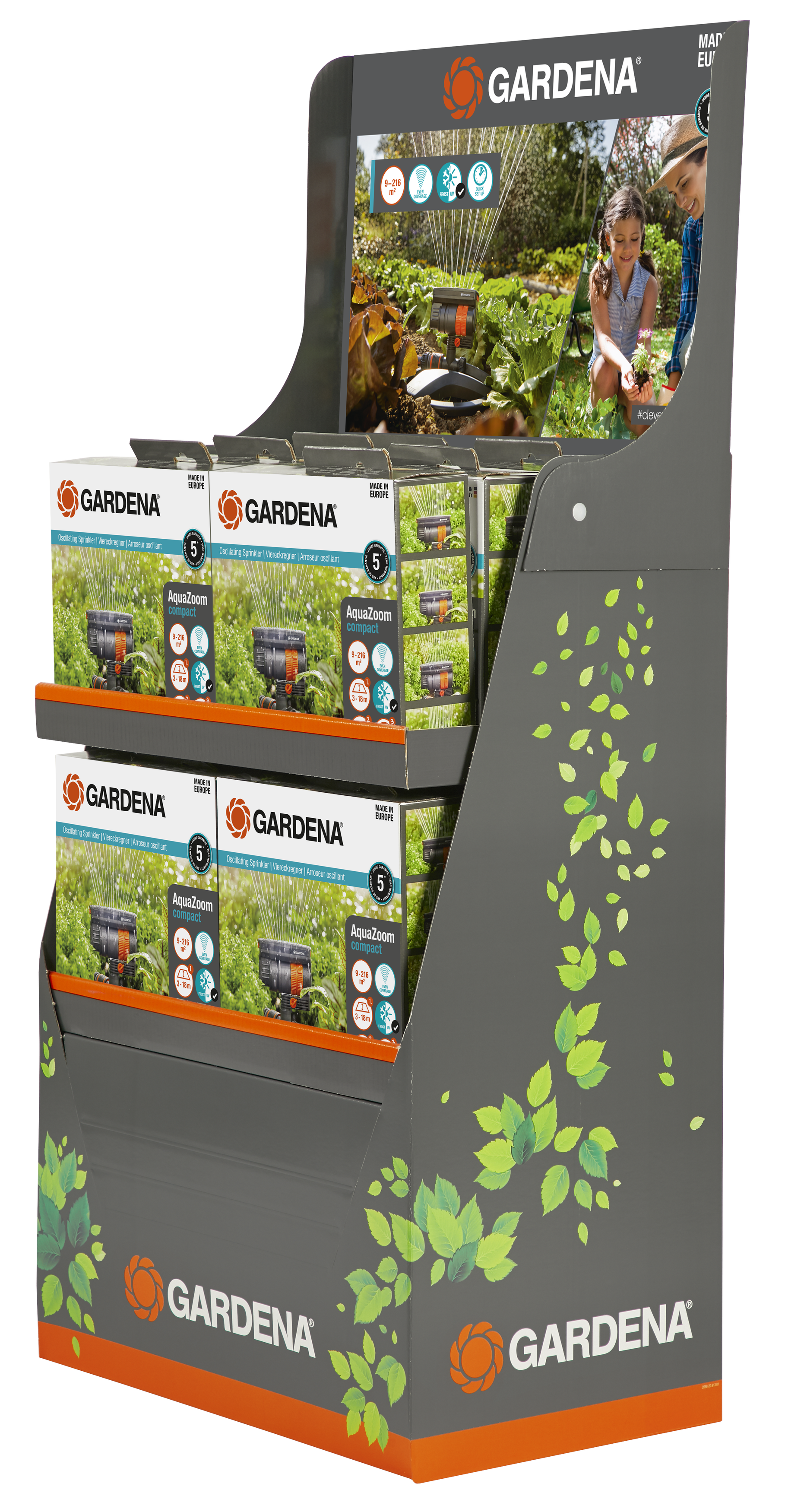 Oscillating Sprinkler AquaZoom compact Display