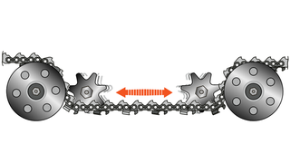 Pre-stretched chain
