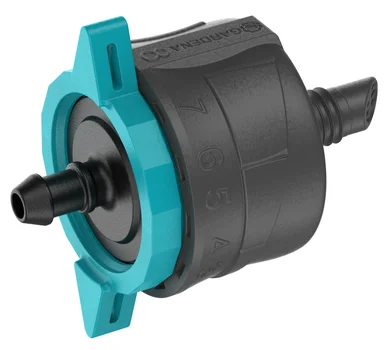 Goutteur fin de ligne réglable et régulateur de pression 1 - 8 l/h