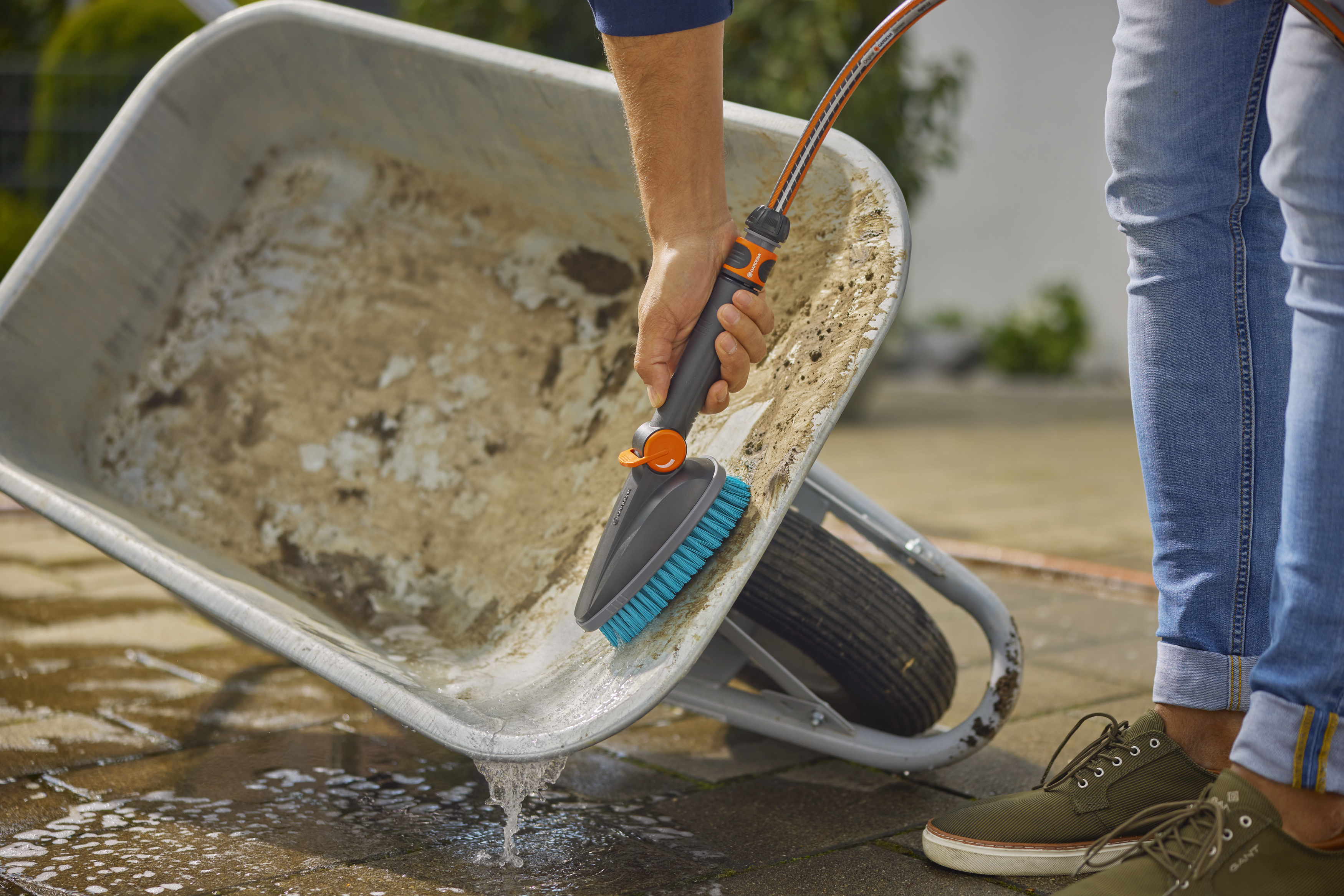 Spazzola manuale Cleansystem M hard, spazzola ad acqua