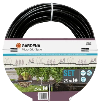 Gardena Kit d'initiation 25 de tuyau à goutteurs incorporés et bouchon fin de ligne. Pour les haies buissons et arbustes. Jusqu'à 25 . Kit prêt à 'emploi. 13502 26 - vue 4