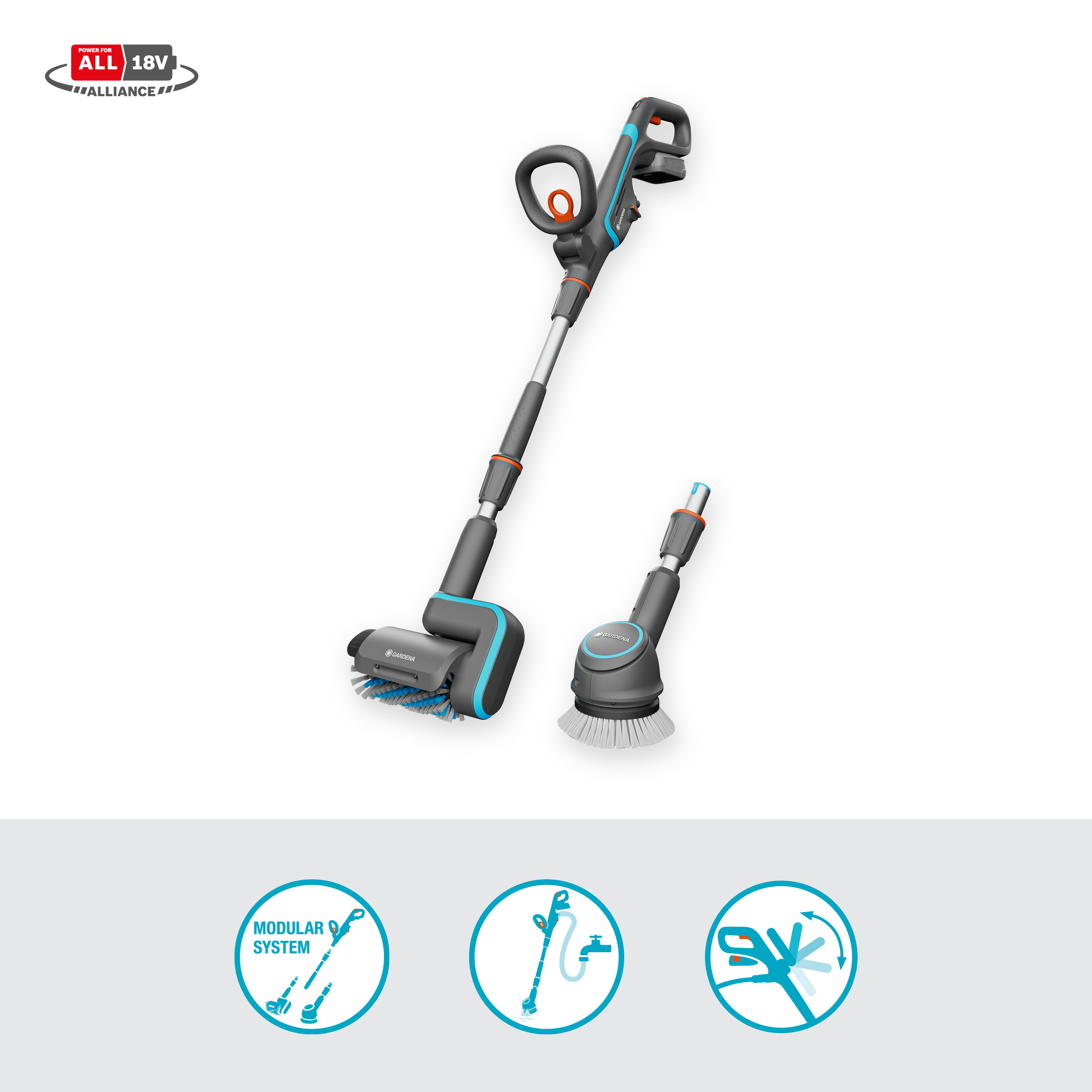 Akku-Multi-Reiniger AquaBrush Universal 04/18V P4A Solo