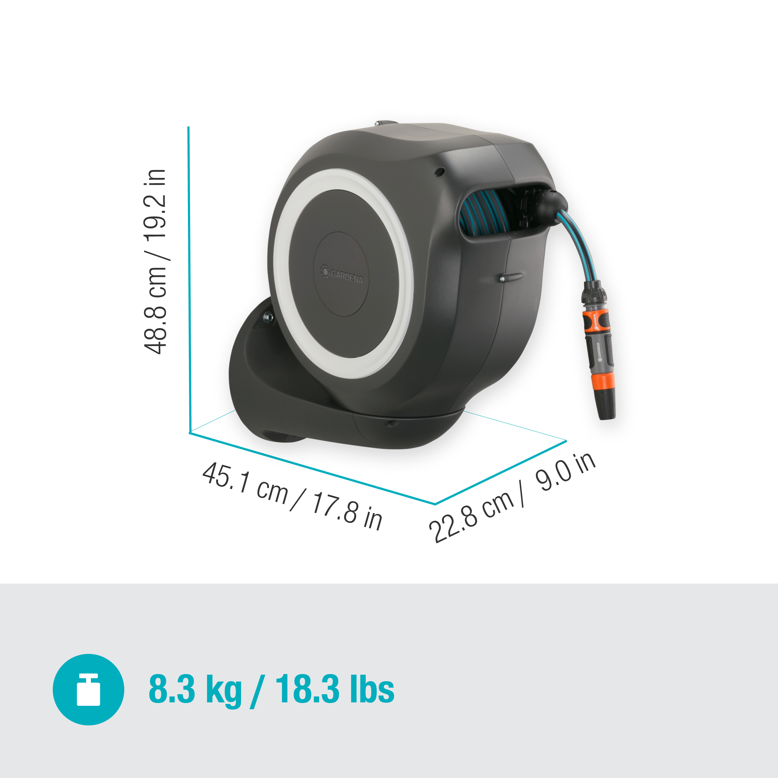 N&aacute;stěnn&yacute; box na hadici RollUp M