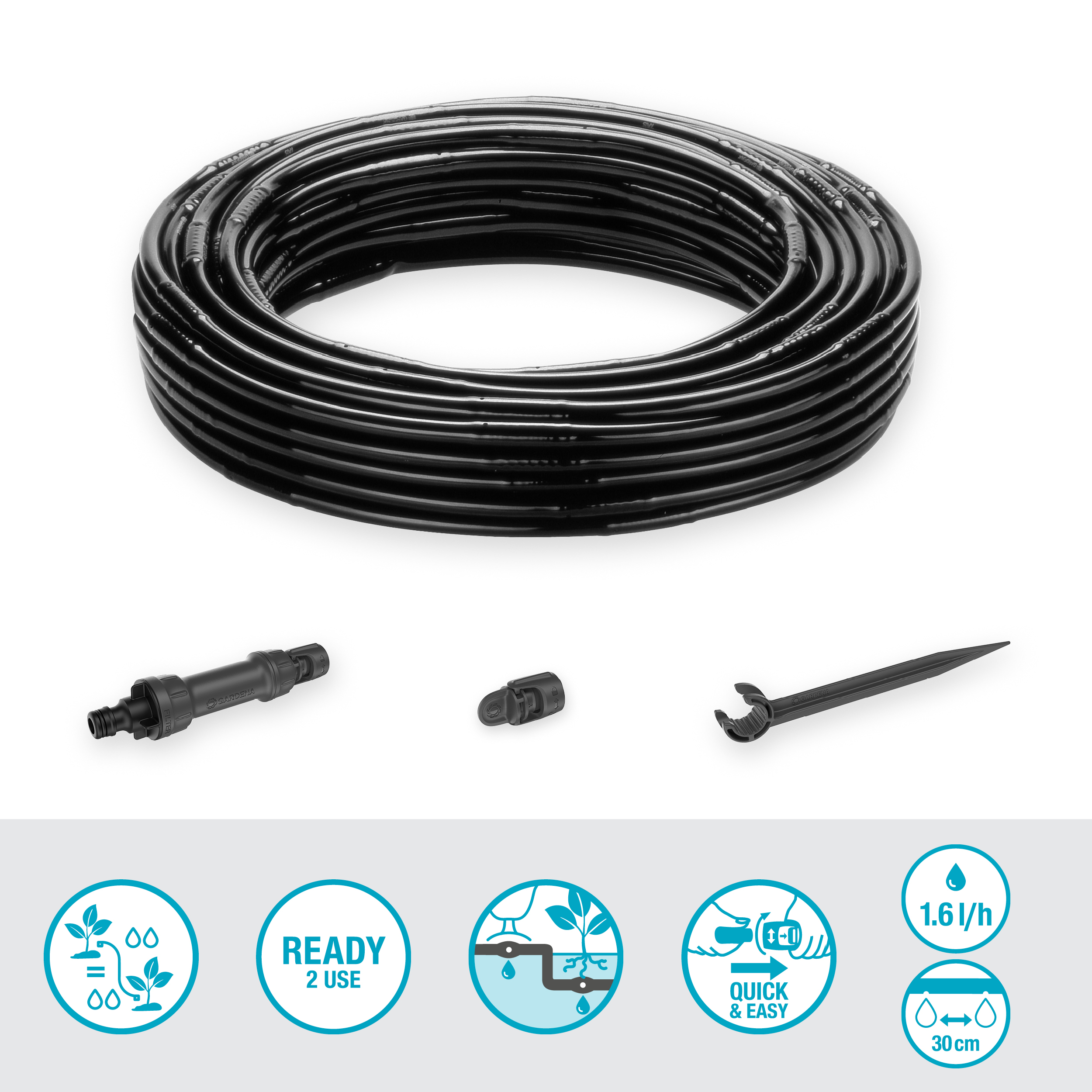 MDS Csepegtető cső n&ouml;v&eacute;nysorokhoz 25 m