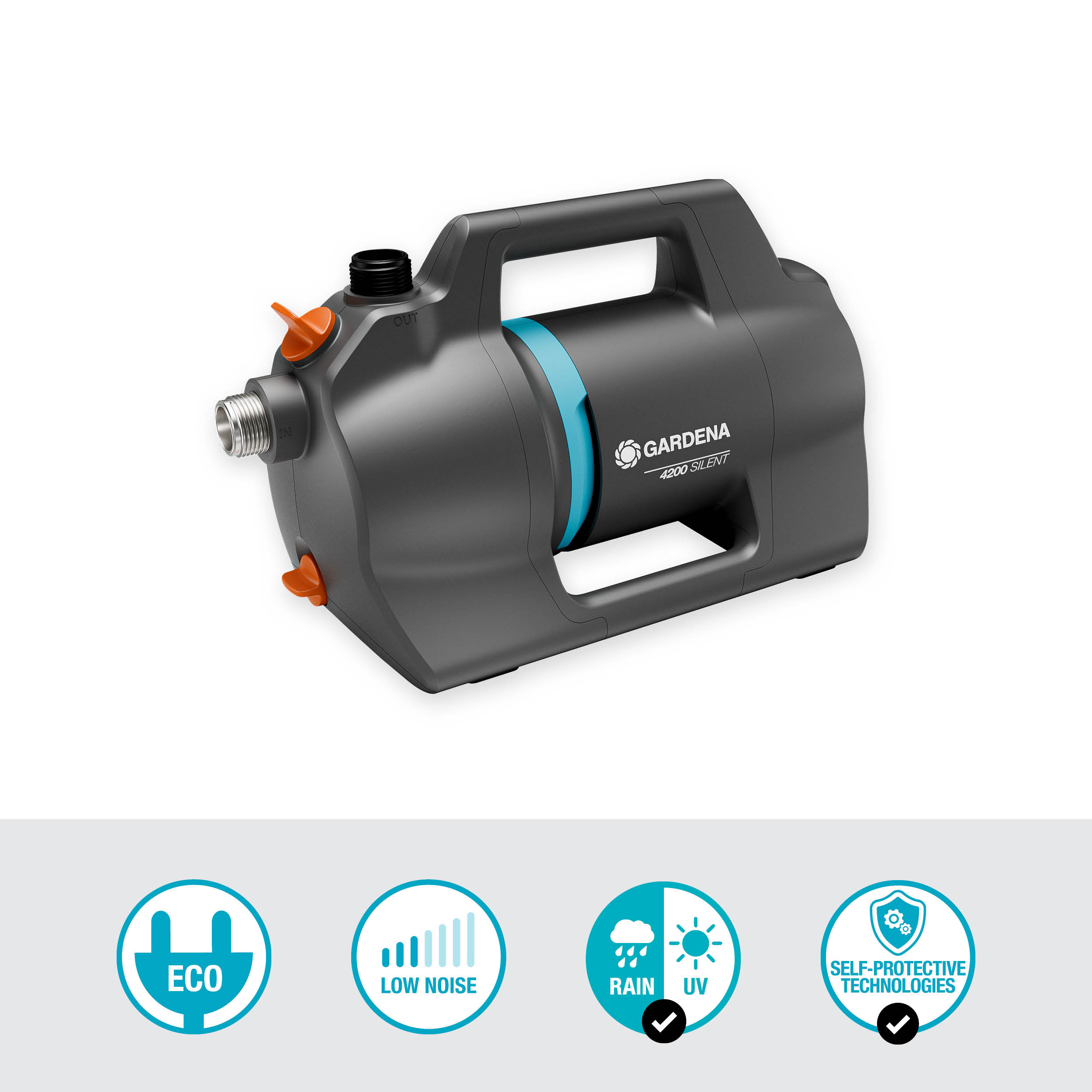 Conjunto Bomba de jardim 4200 Silent