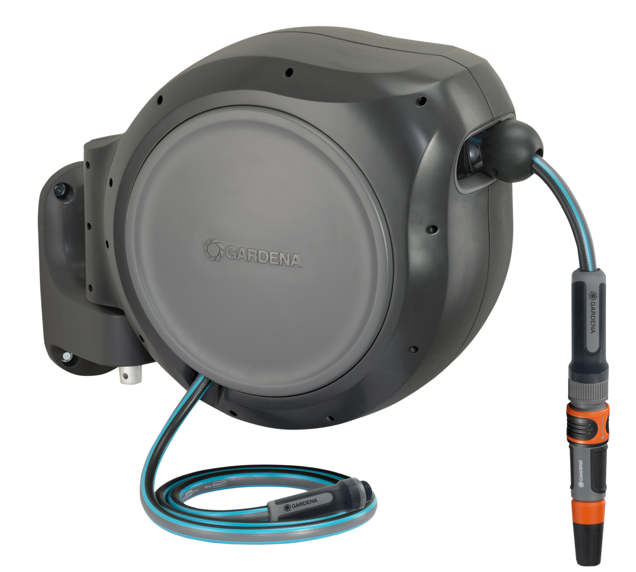 Retractable Hose Reel RollUp 100 ft. Auto retracting & ready-to-use​