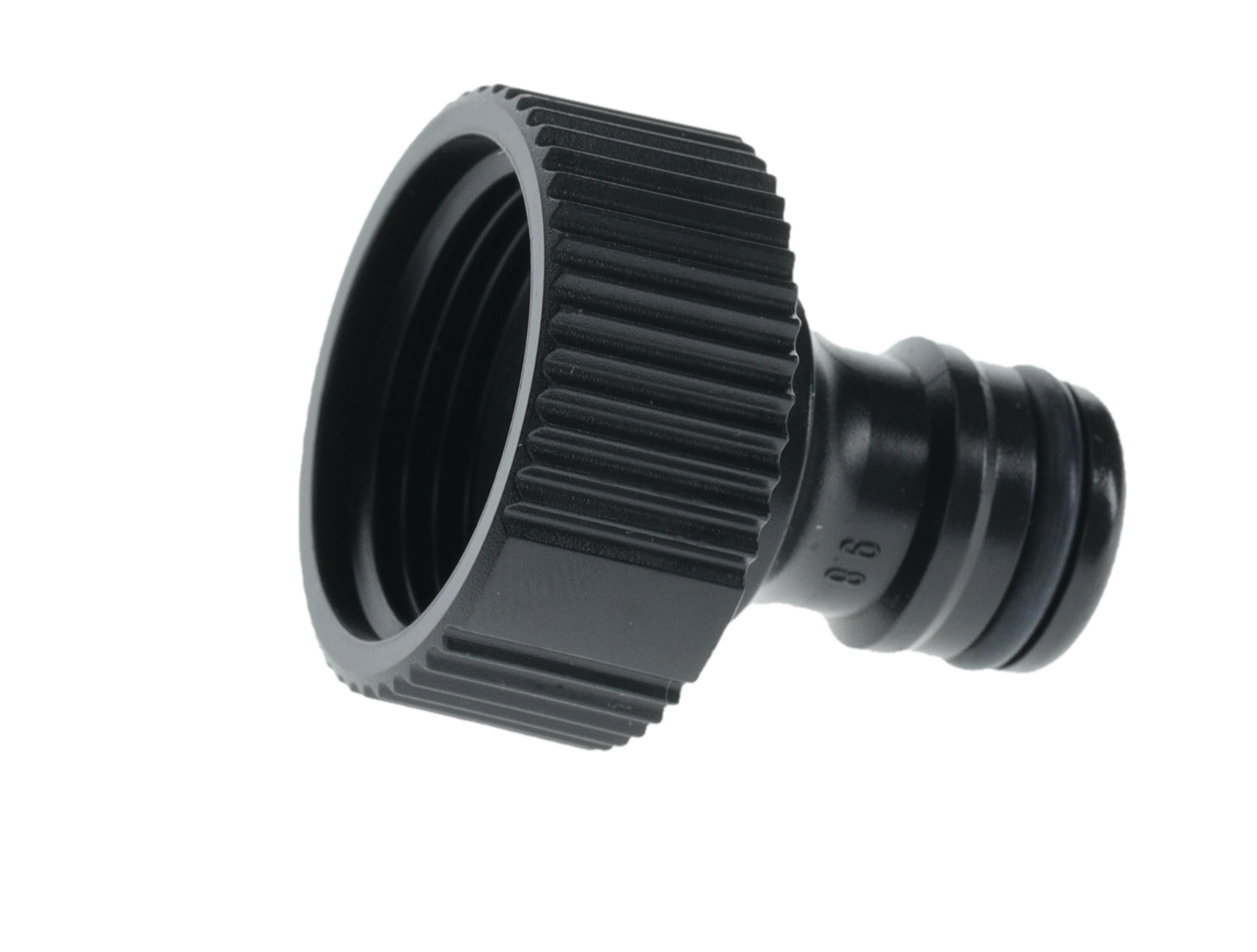 Kraanstuk, cpl. 3/4", zwart