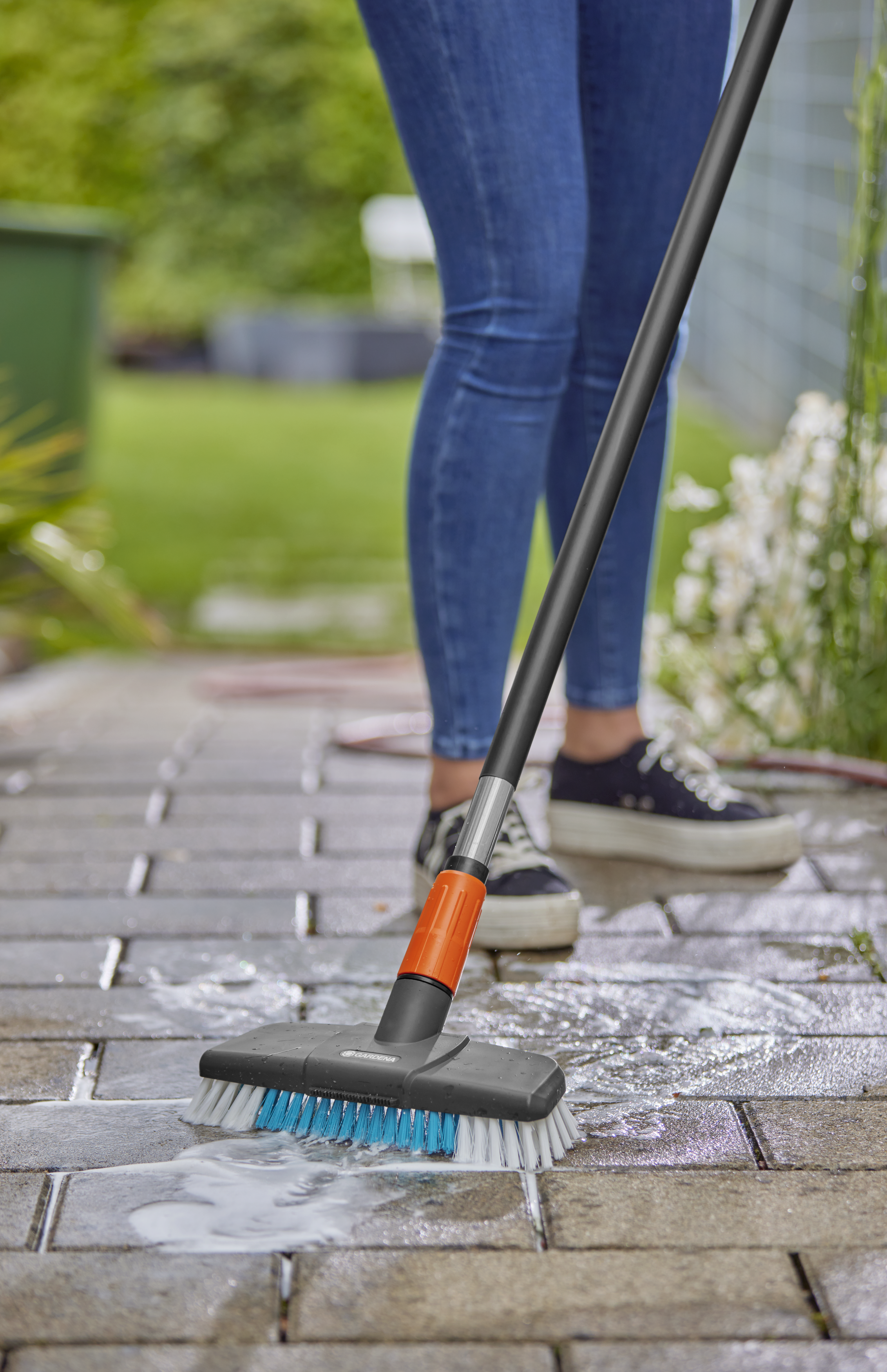 Set con manico per pulizia hard Cleansystem, kit di lavaggio