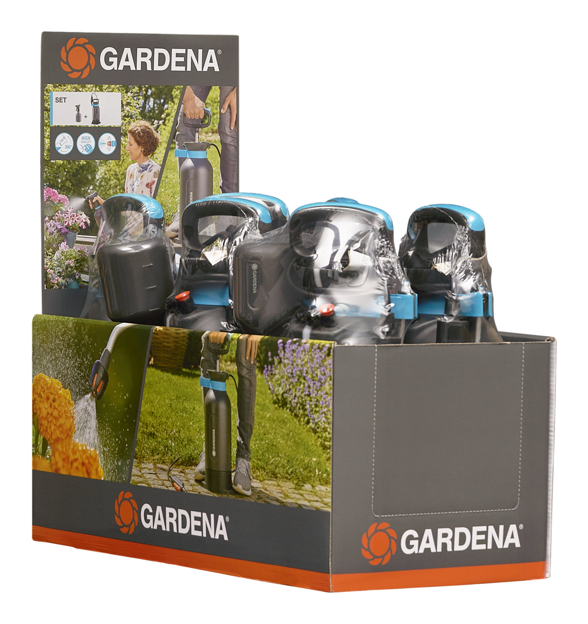 Pressure Sprayer 5 l Comfort + Pump Sprayer 0.75 l Display