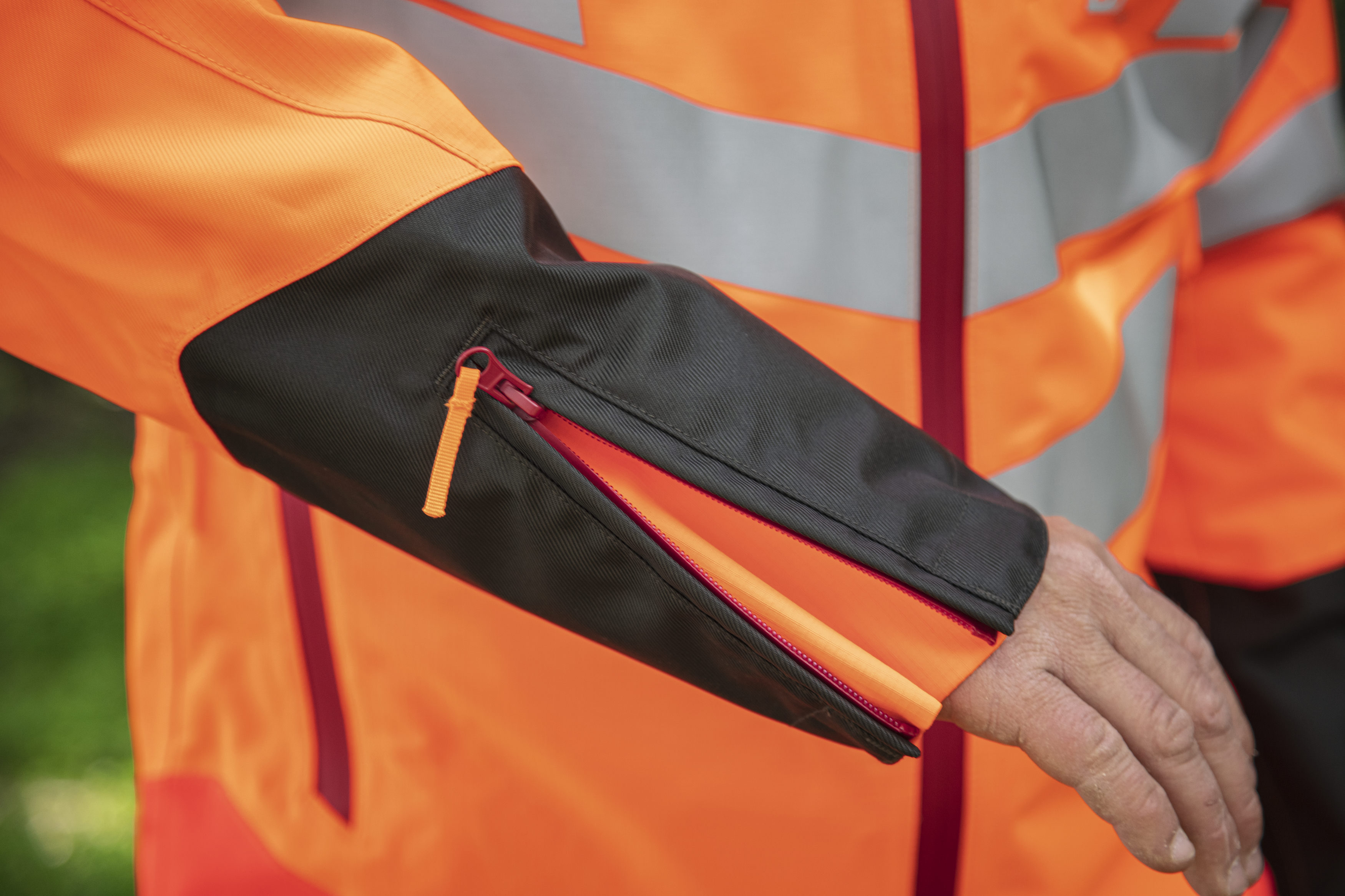 Mouwuiteinden met ritssluiting