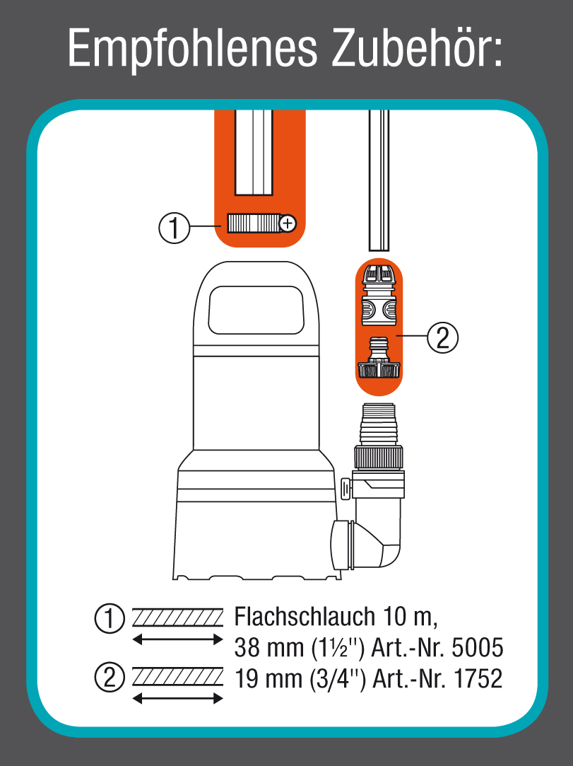 Klarwasser-Tauchpumpe 11000