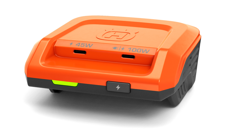 Pienikokoinen ja kevyt kaksisuuntainen USB-sovitin, Husqvarna 40-USB150X adapteri - Husqvarna akut ja laturit - 970722501 - 1