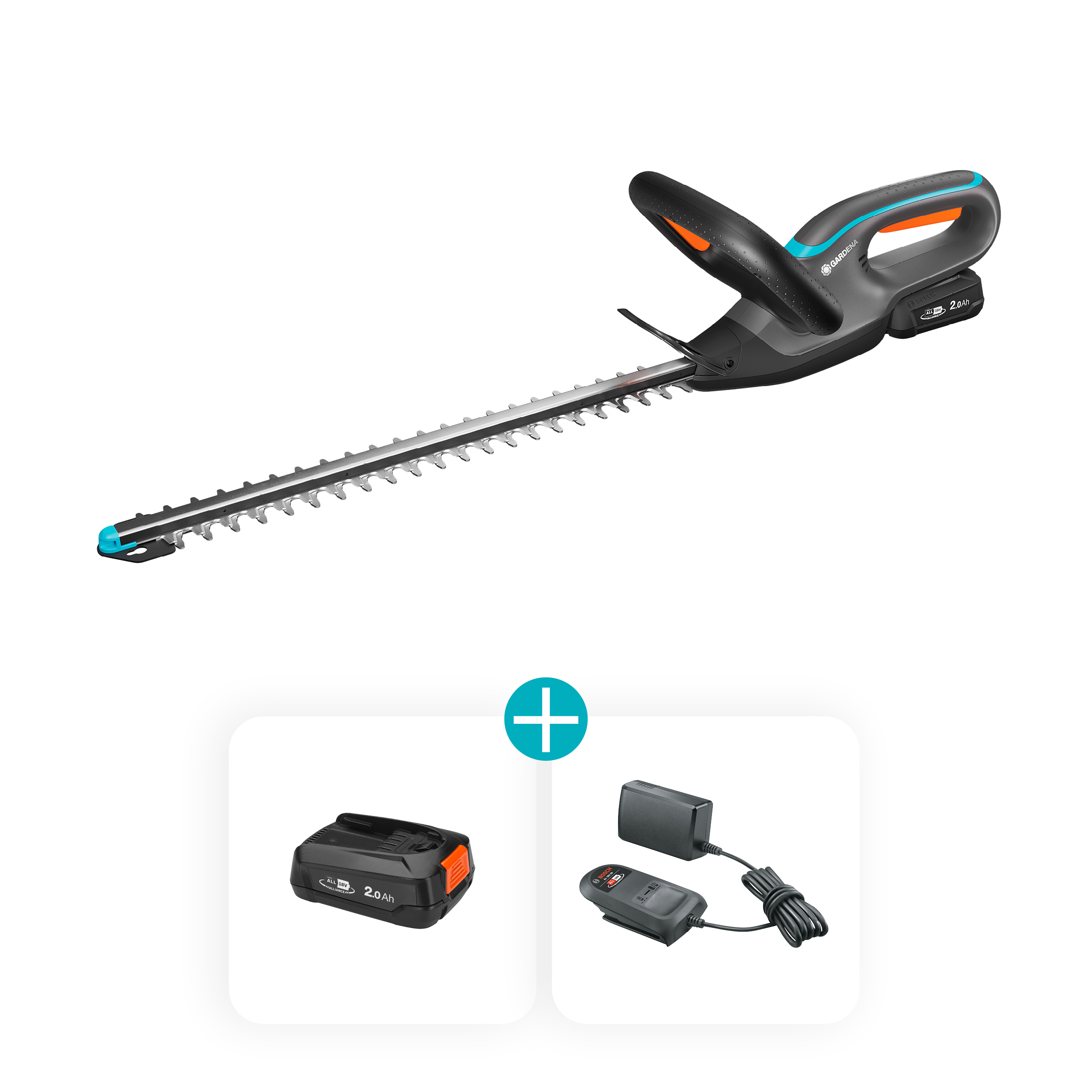 Akku-Heckenschere EasyCut 45/18V P4A Ready-To-Use Set, Akku-Heckenschere