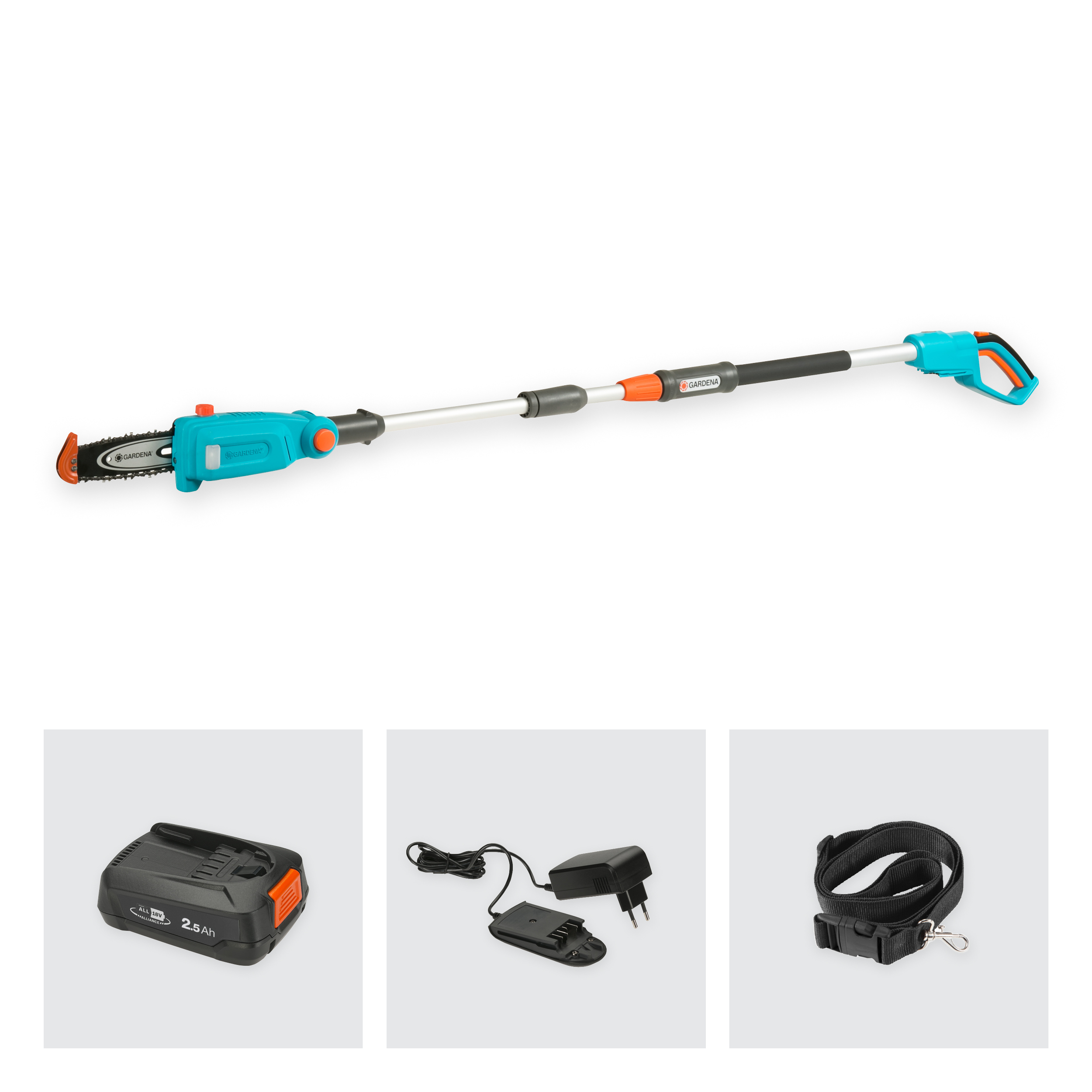 Potatore telescopico TCS 20/18V P4A Set pronto all&rsquo;uso