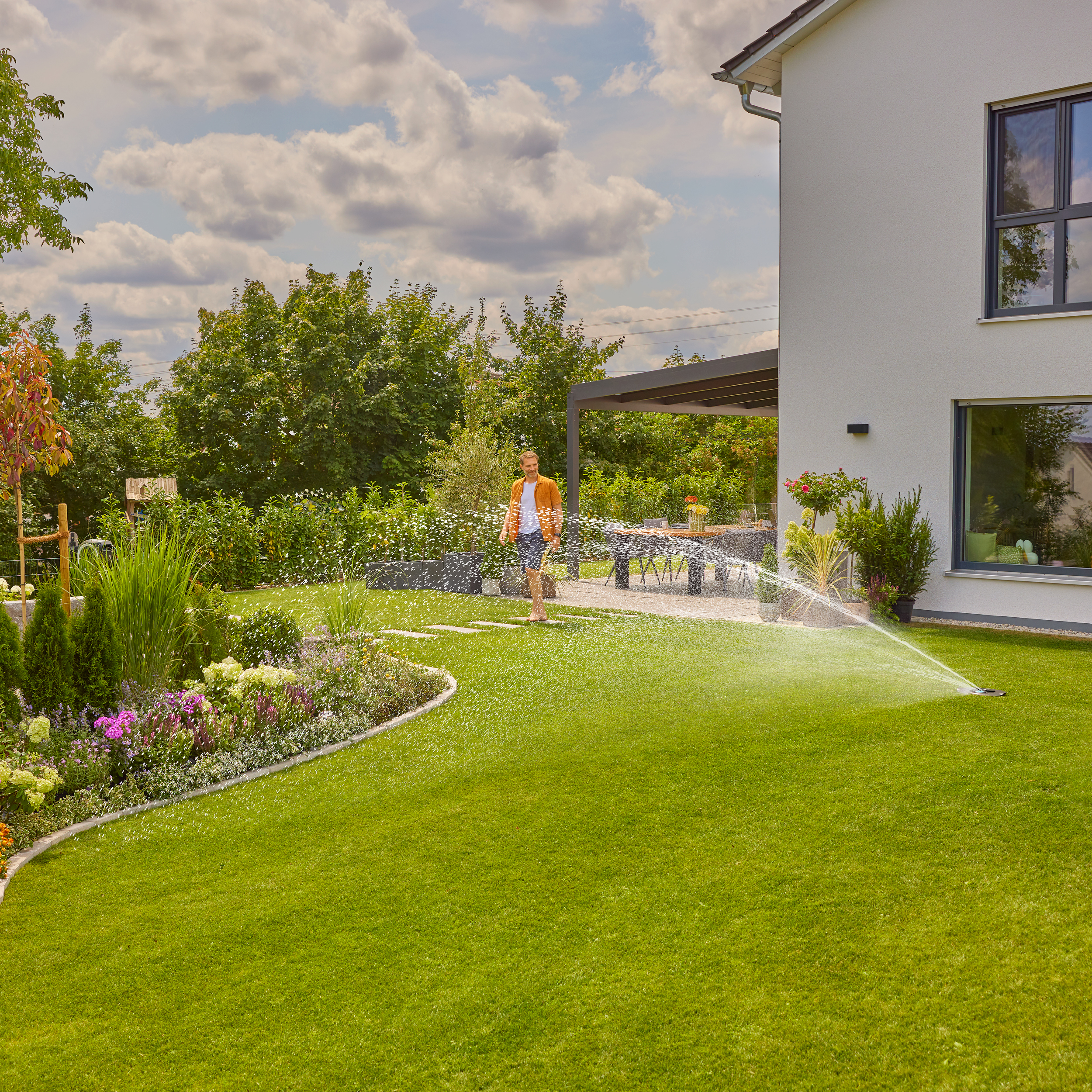 Set di irrigazione per prato AquaPrecise Pipeline, Interrato, Energia solare