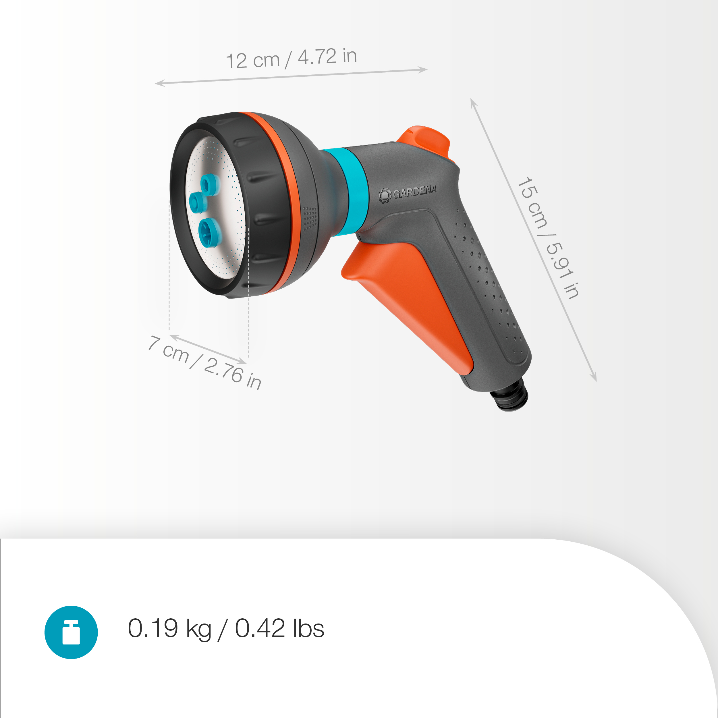 Pistolet d&rsquo;arrosage multi-applications Classic avec n&eacute;cessaire de base, Pistolets d'arrosage