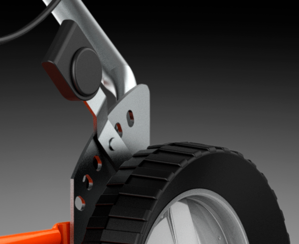 Central cutting height adjustment