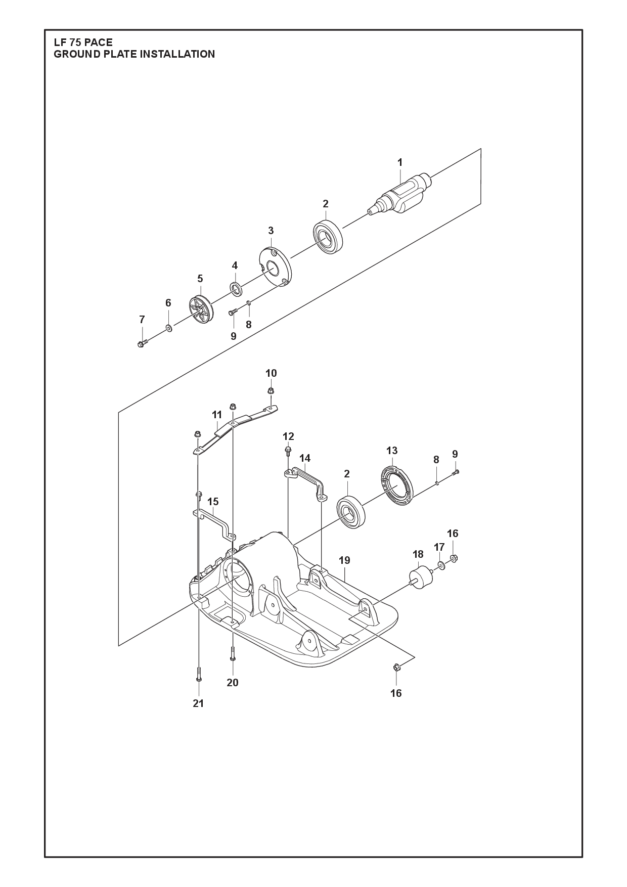 GROUND PLATE INSTALLATION diagram