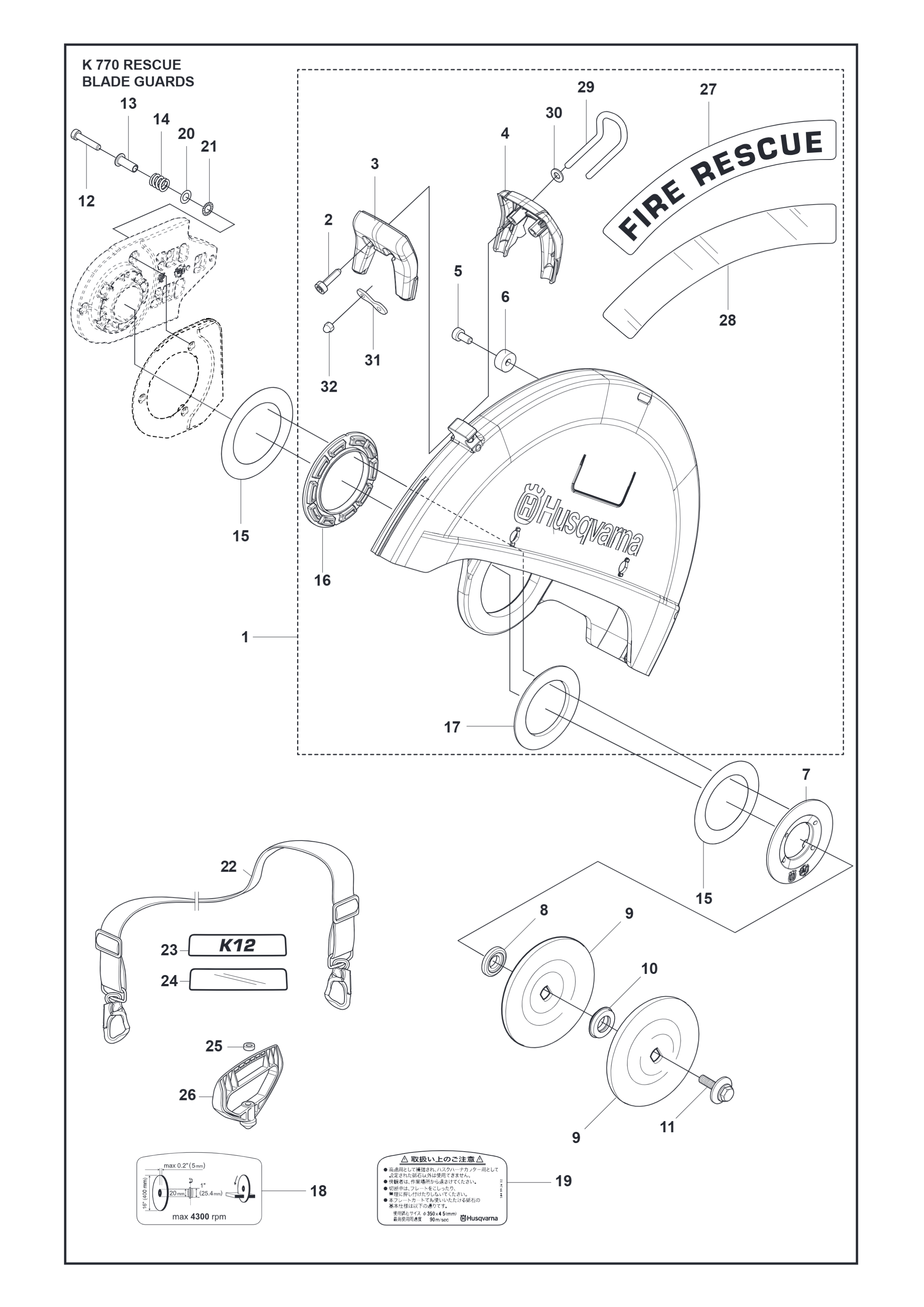 Parts, manuals and support for K 770 Rescue | Husqvarna ZA