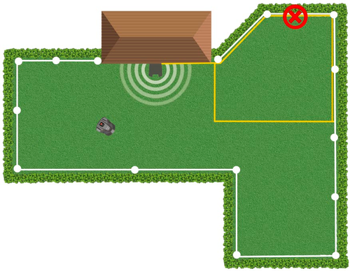 Blau blinkende LED an der Ladestation zeigt einen Kabelbruch an