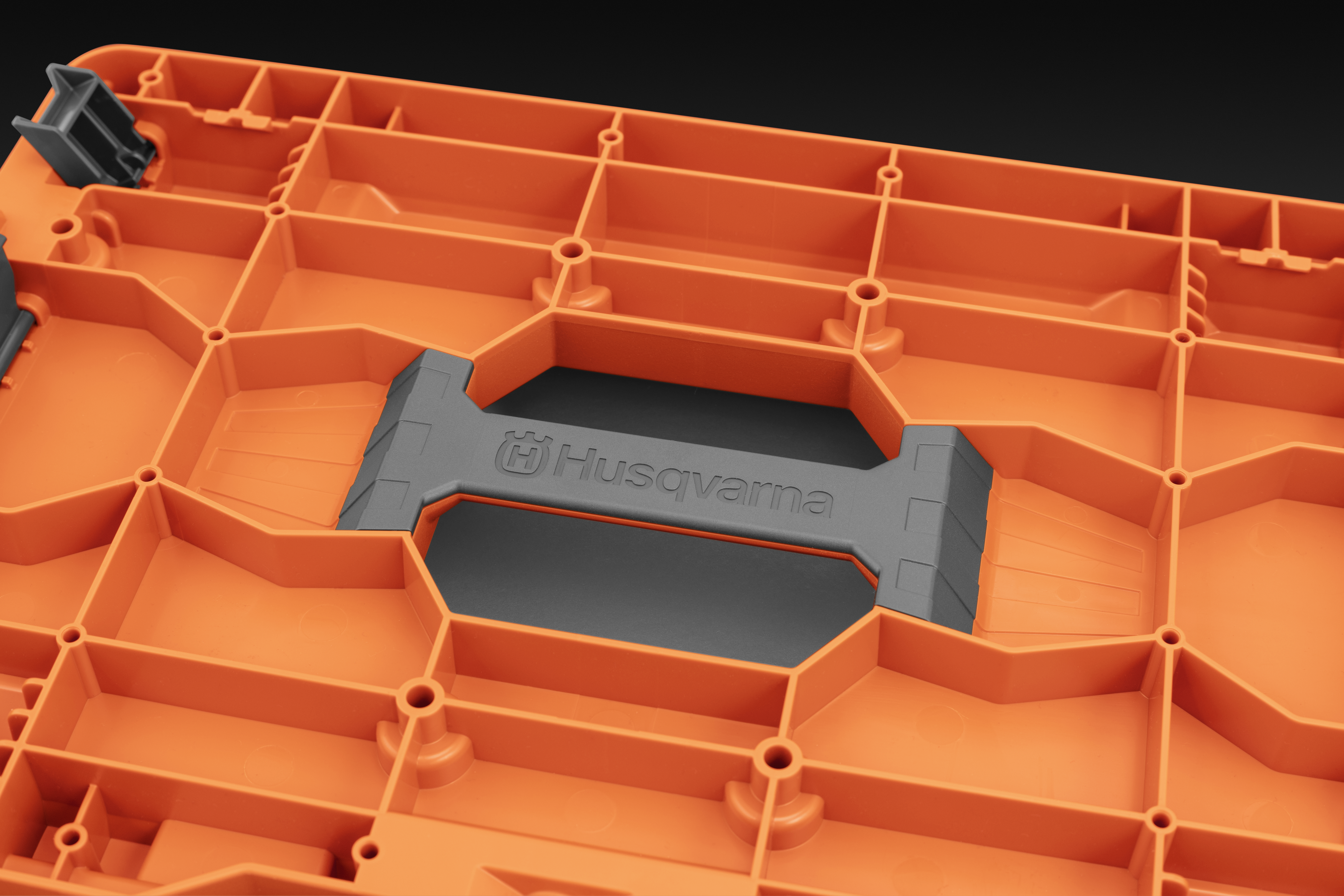 Ergonomisch gevormde handgreep