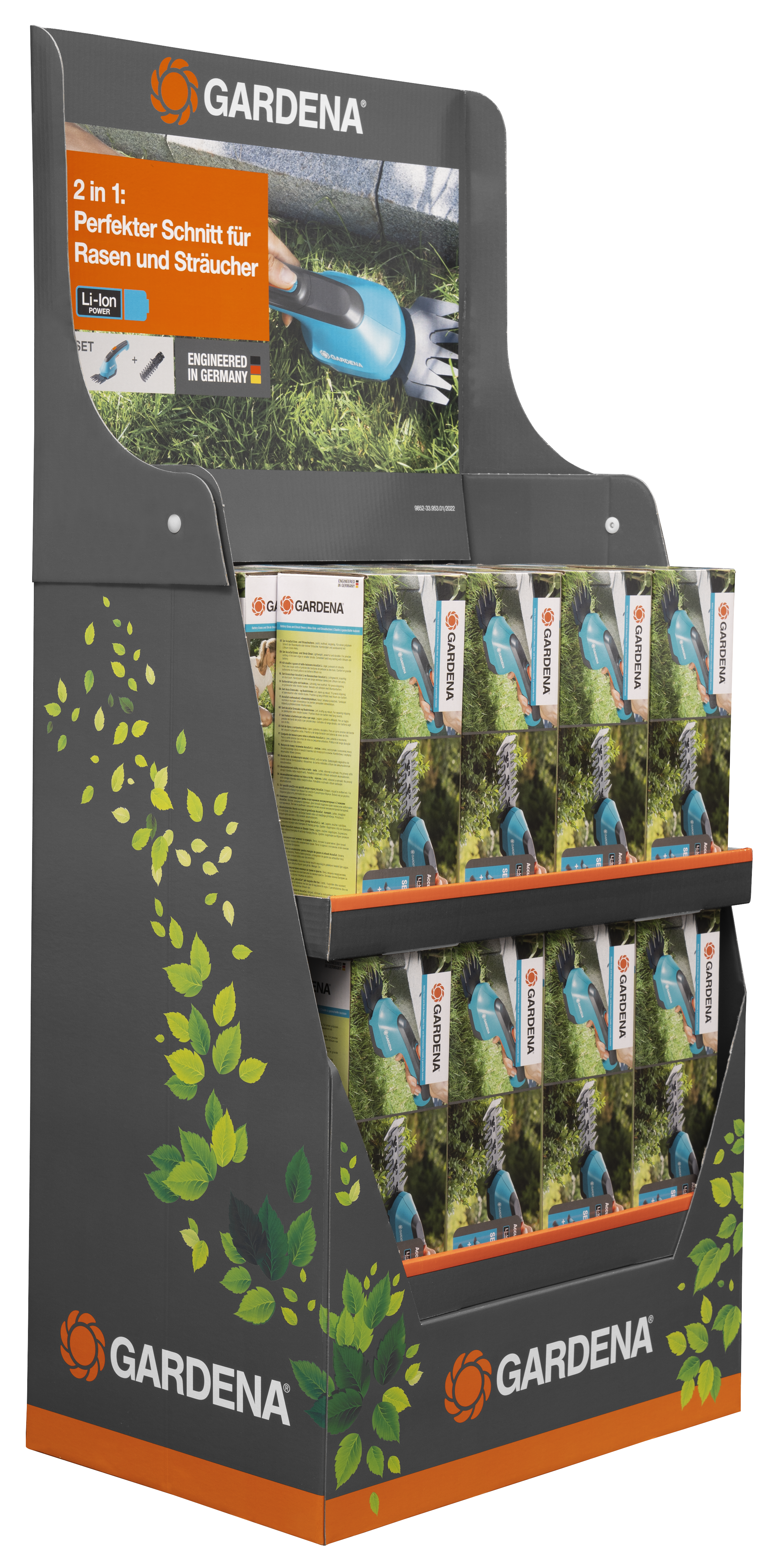 AccuCut Li Grass + Shrubbshear Display