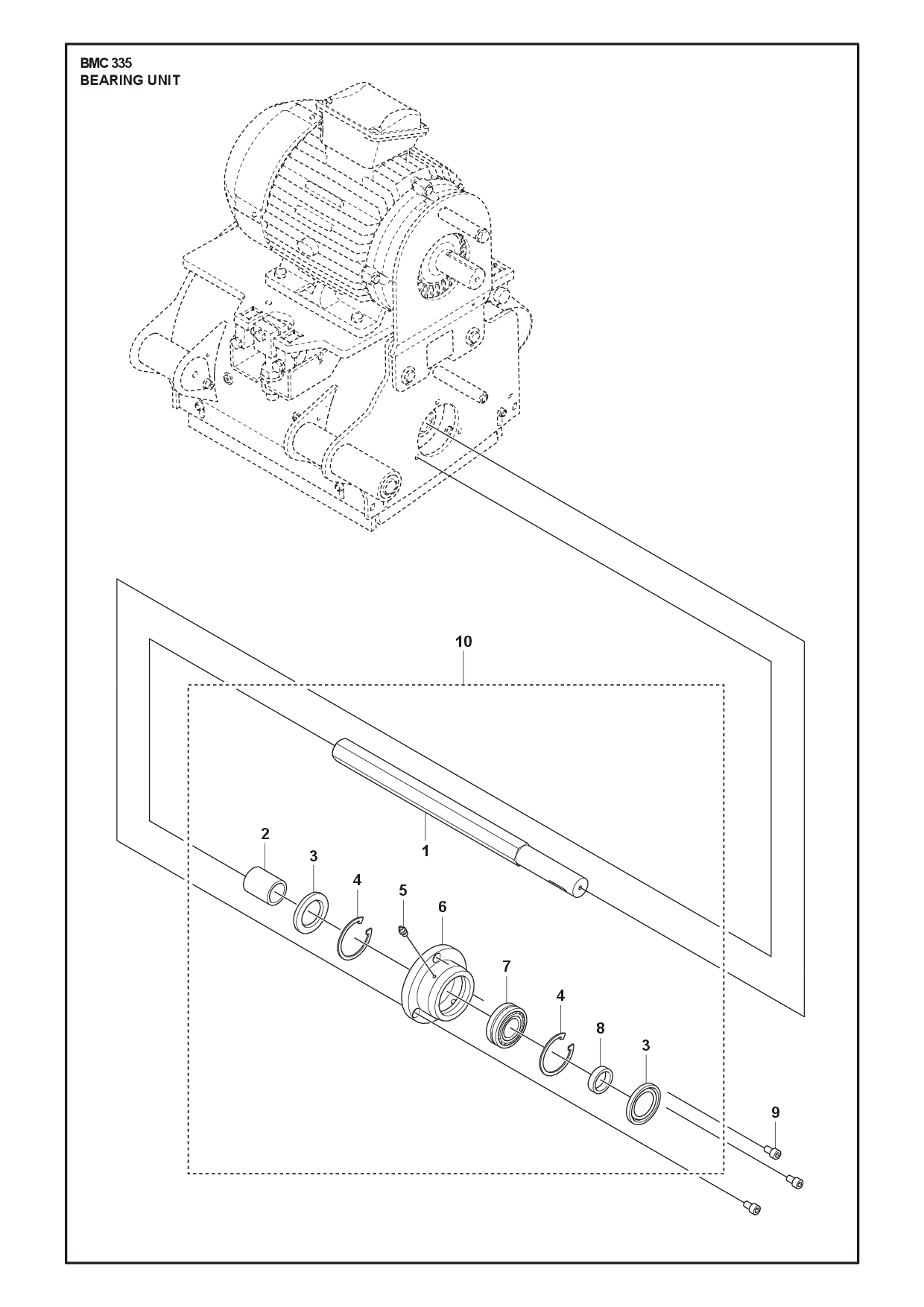 BEARING HOUSING diagram